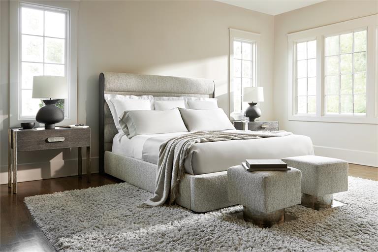 Luxury Prado Fabric Panel Bed Modern Italian Style for Villa