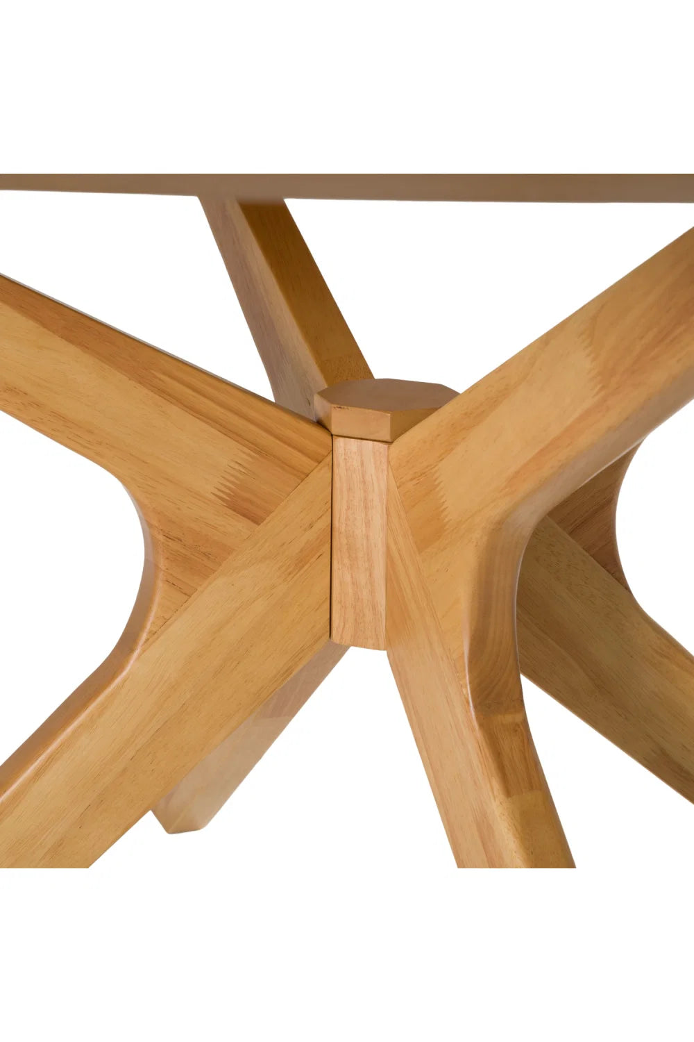 Luxury Prospect Natural Oak Round Dining Table Modern Italian Style for Villa