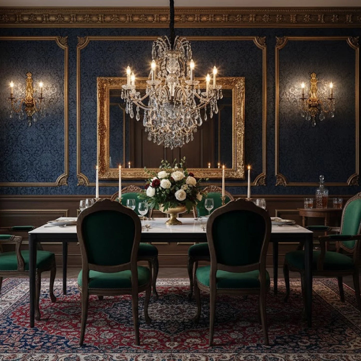 Luxury Queens Ceramic Dining Table Modern Italian Style for Villa