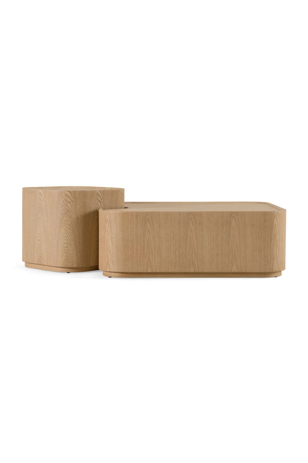 Luxury Quillen Natural Ash Nesting Coffee Table Modern Italian Style for Villa