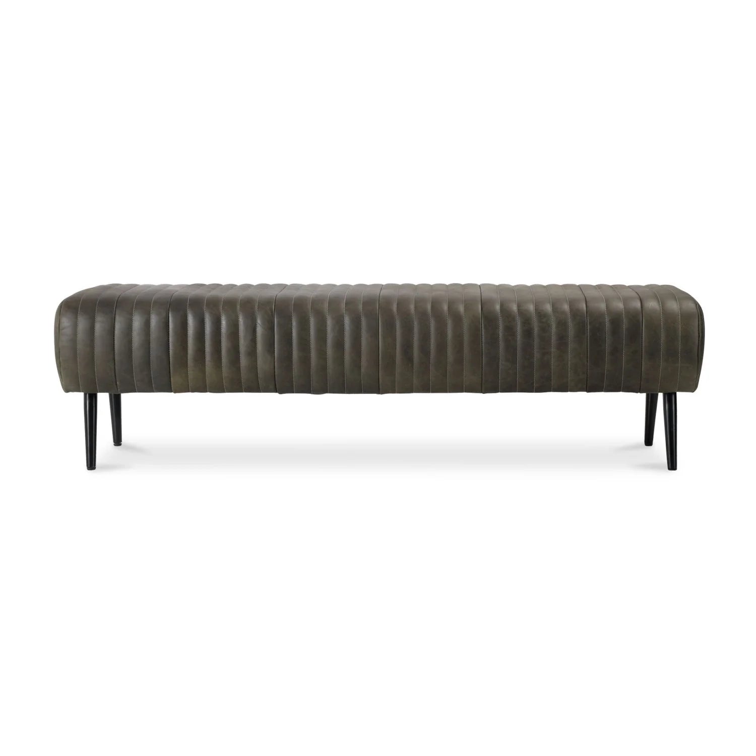 Luxury Quilted Leather Bench European Style for Villa