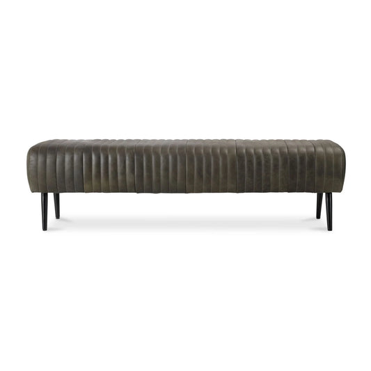 Luxury Quilted Leather Bench European Style for Villa
