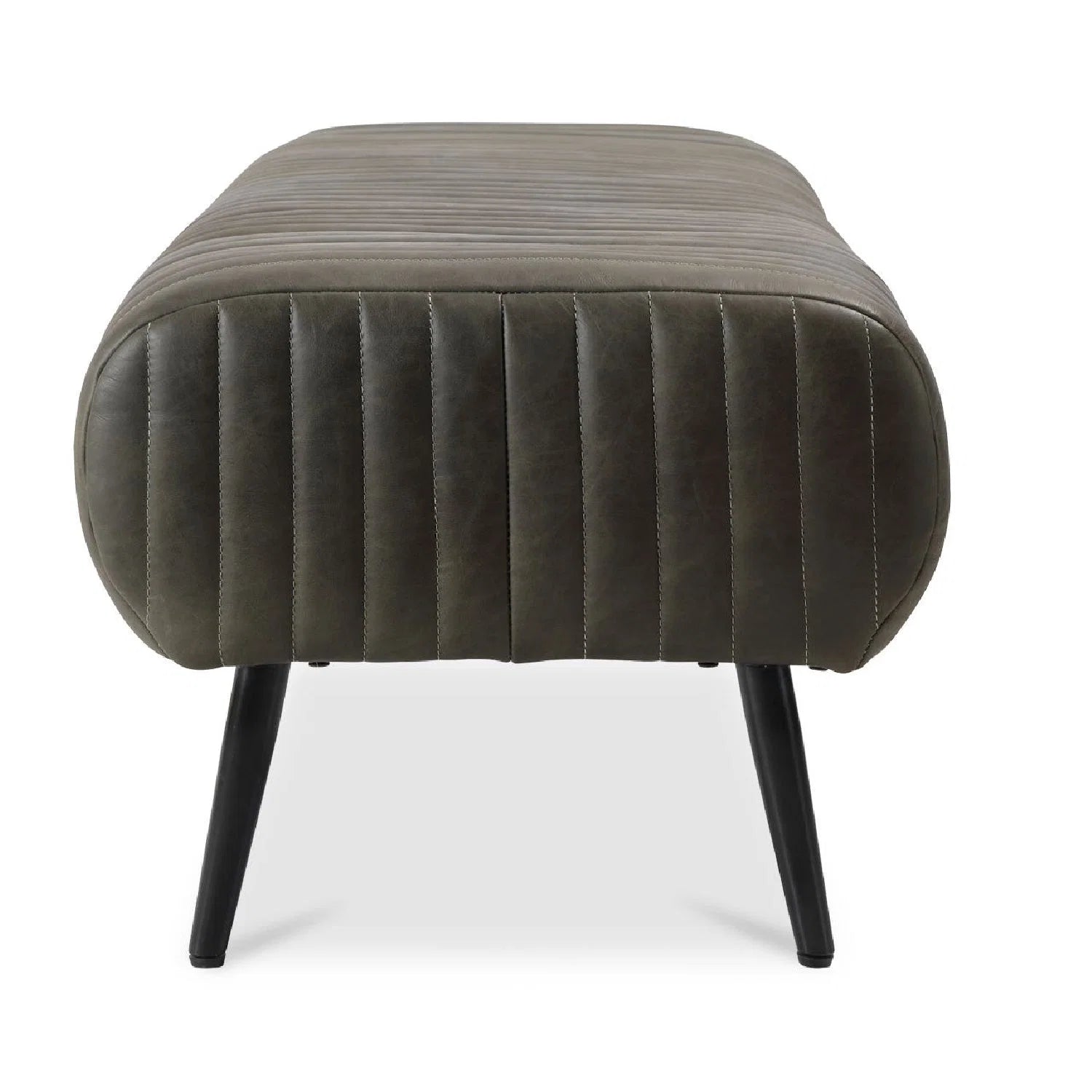 Luxury Quilted Leather Bench European Style for Villa