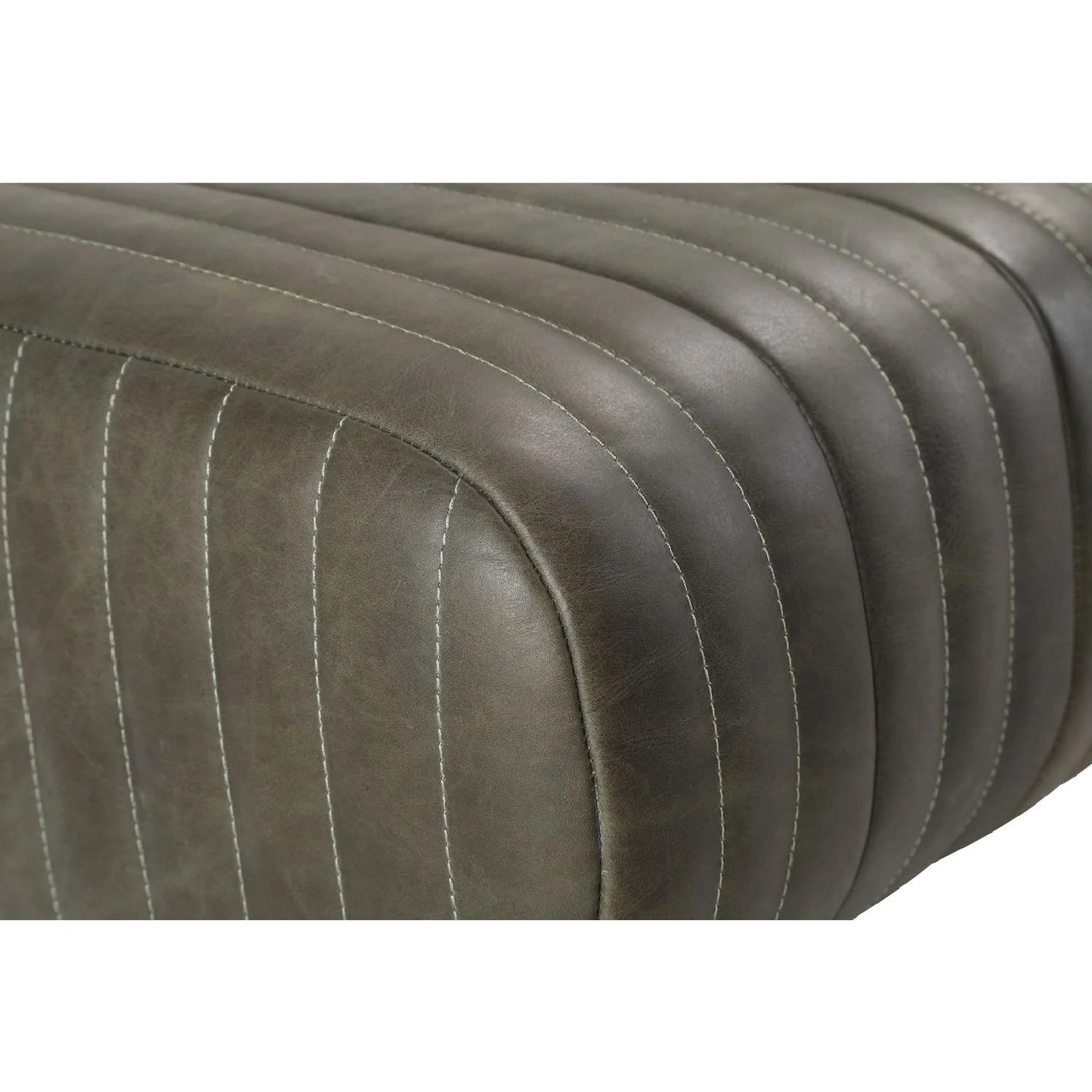 Luxury Quilted Leather Bench European Style for Villa