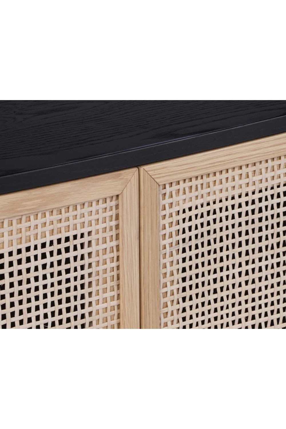 Luxury Rattan 2-Door Sideboard European Style for Villa