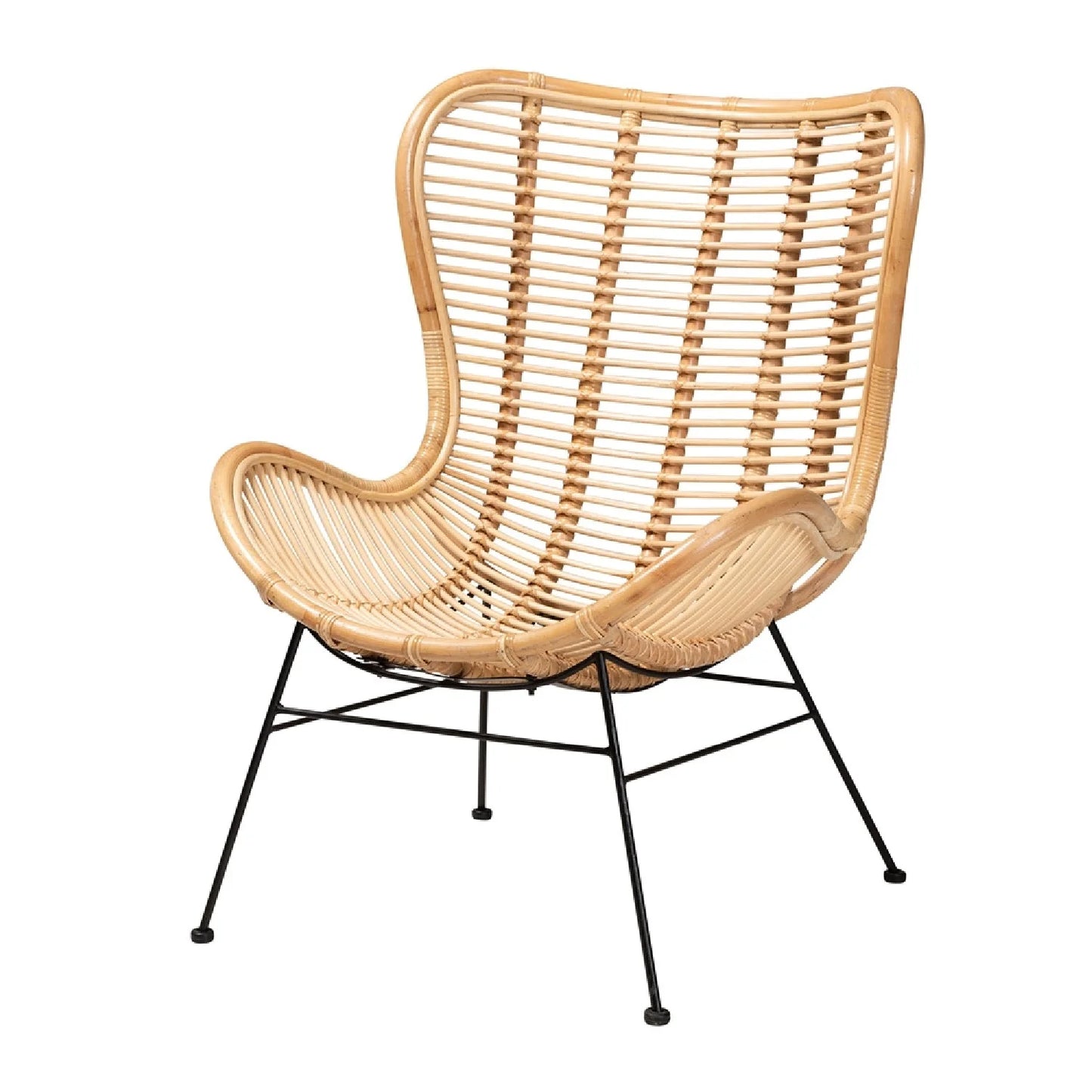 Luxury Rattan Accent Chair Modern Italian Style for Villa