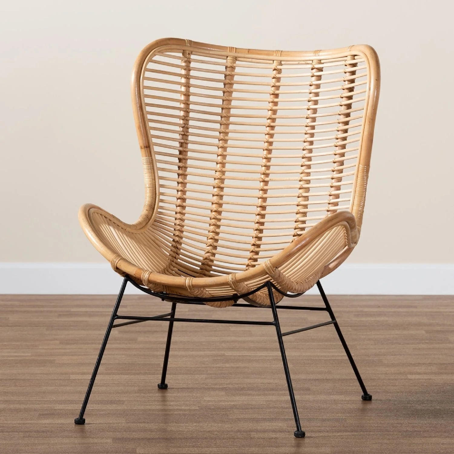 Luxury Rattan Accent Chair Modern Italian Style for Villa