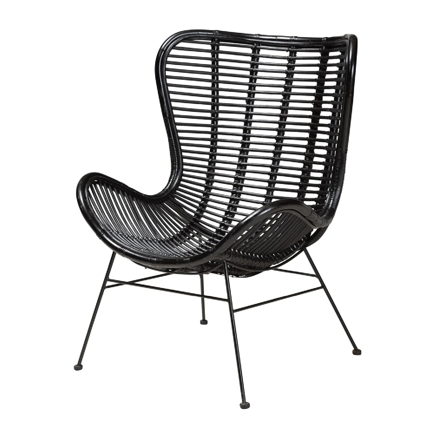 Luxury Rattan Accent Chair Modern Italian Style for Villa