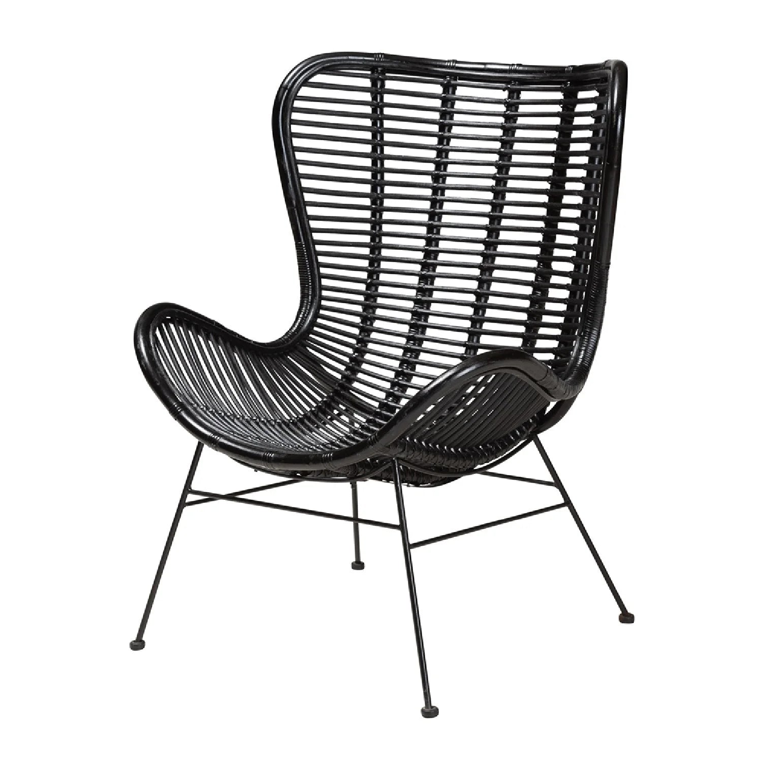 Luxury Rattan Accent Chair Modern Italian Style for Villa