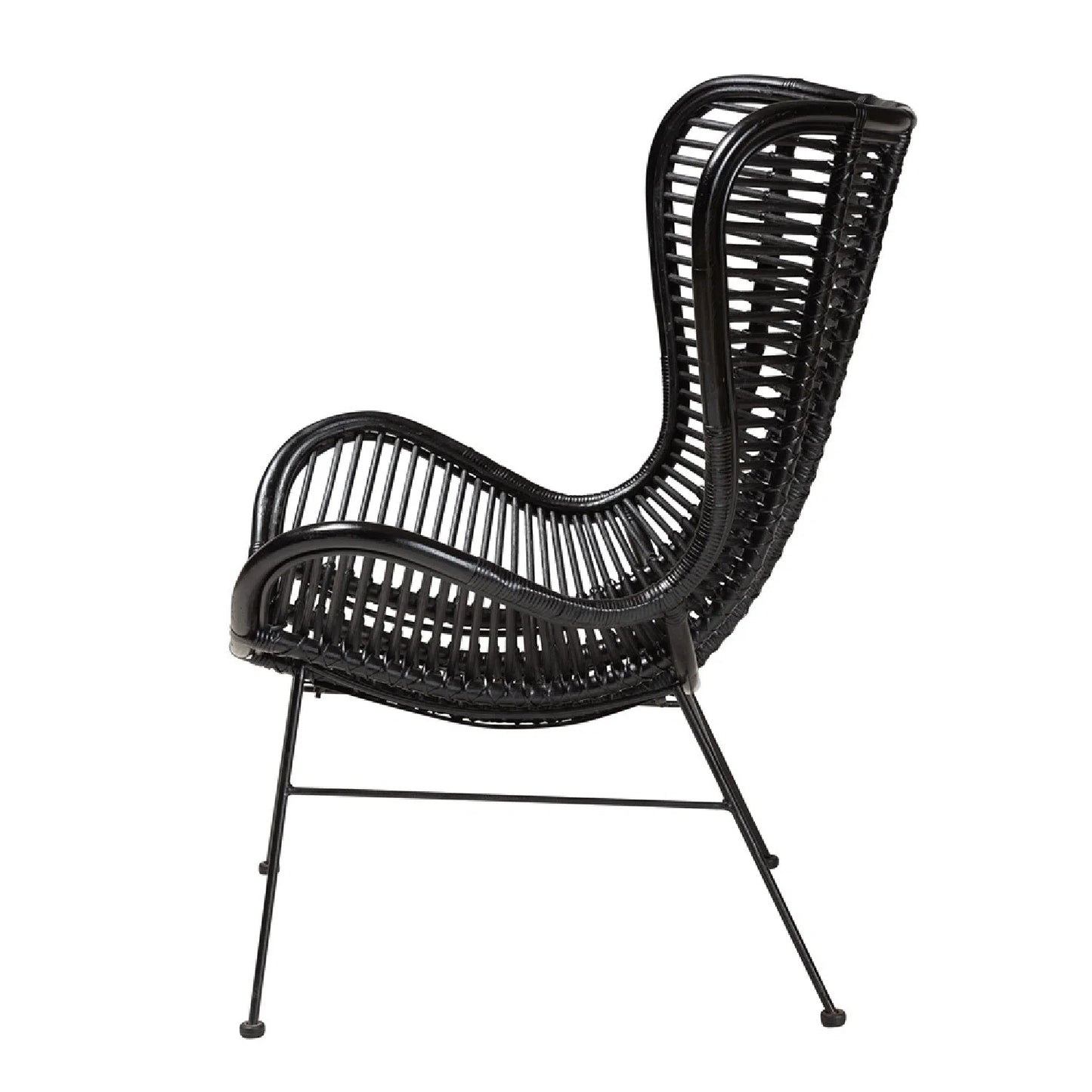 Luxury Rattan Accent Chair Modern Italian Style for Villa