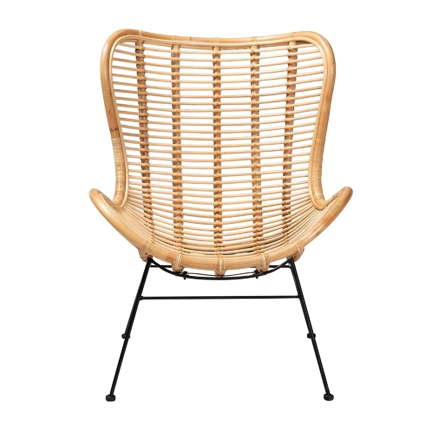 Luxury Rattan Accent Chair Modern Italian Style for Villa