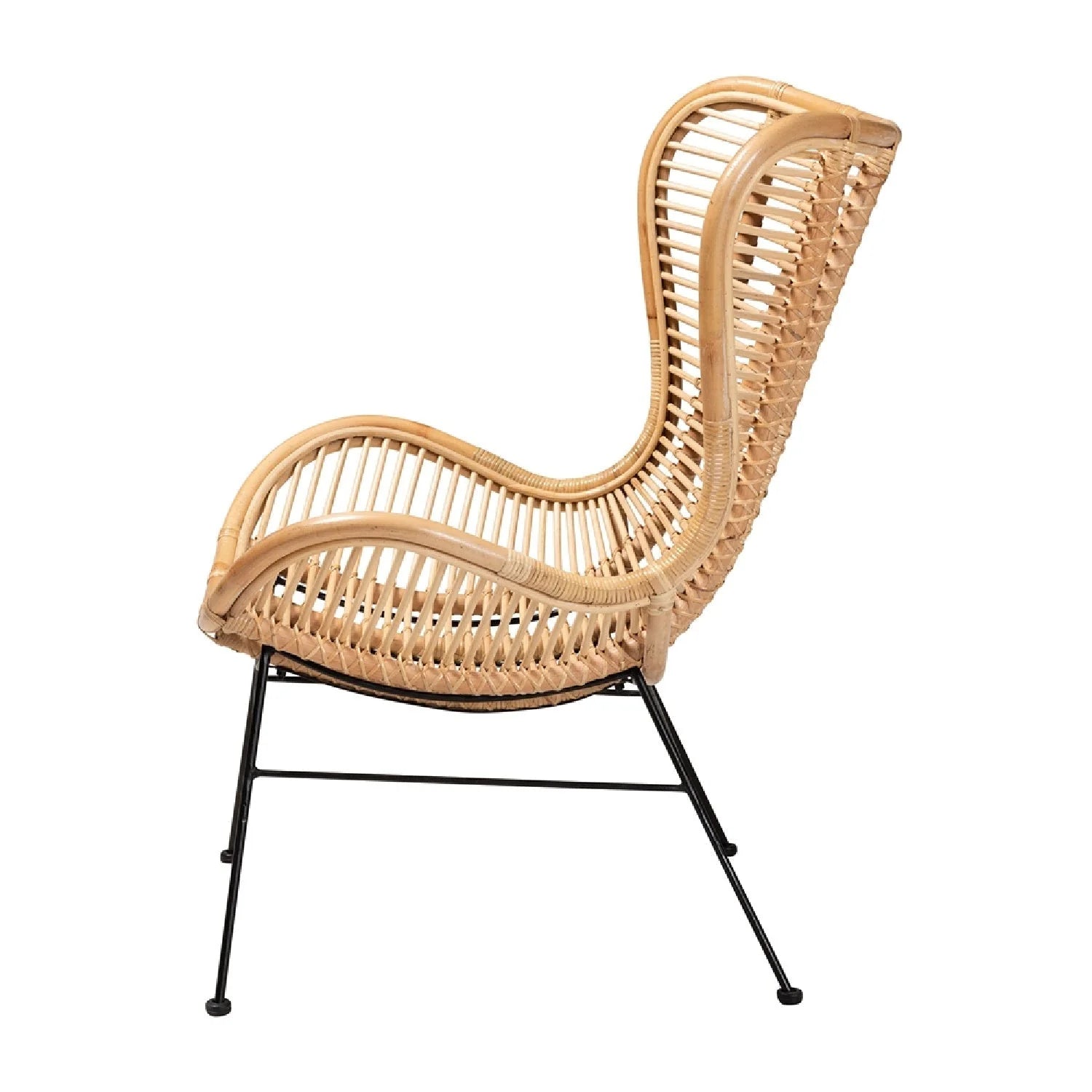 Luxury Rattan Accent Chair Modern Italian Style for Villa