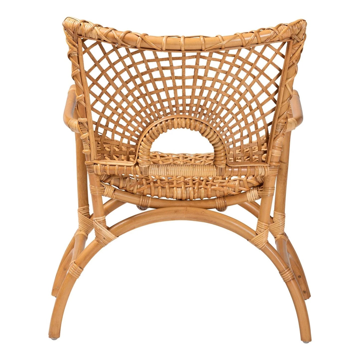 Luxury Rattan Accent Chair Modern Italian Style for Villa