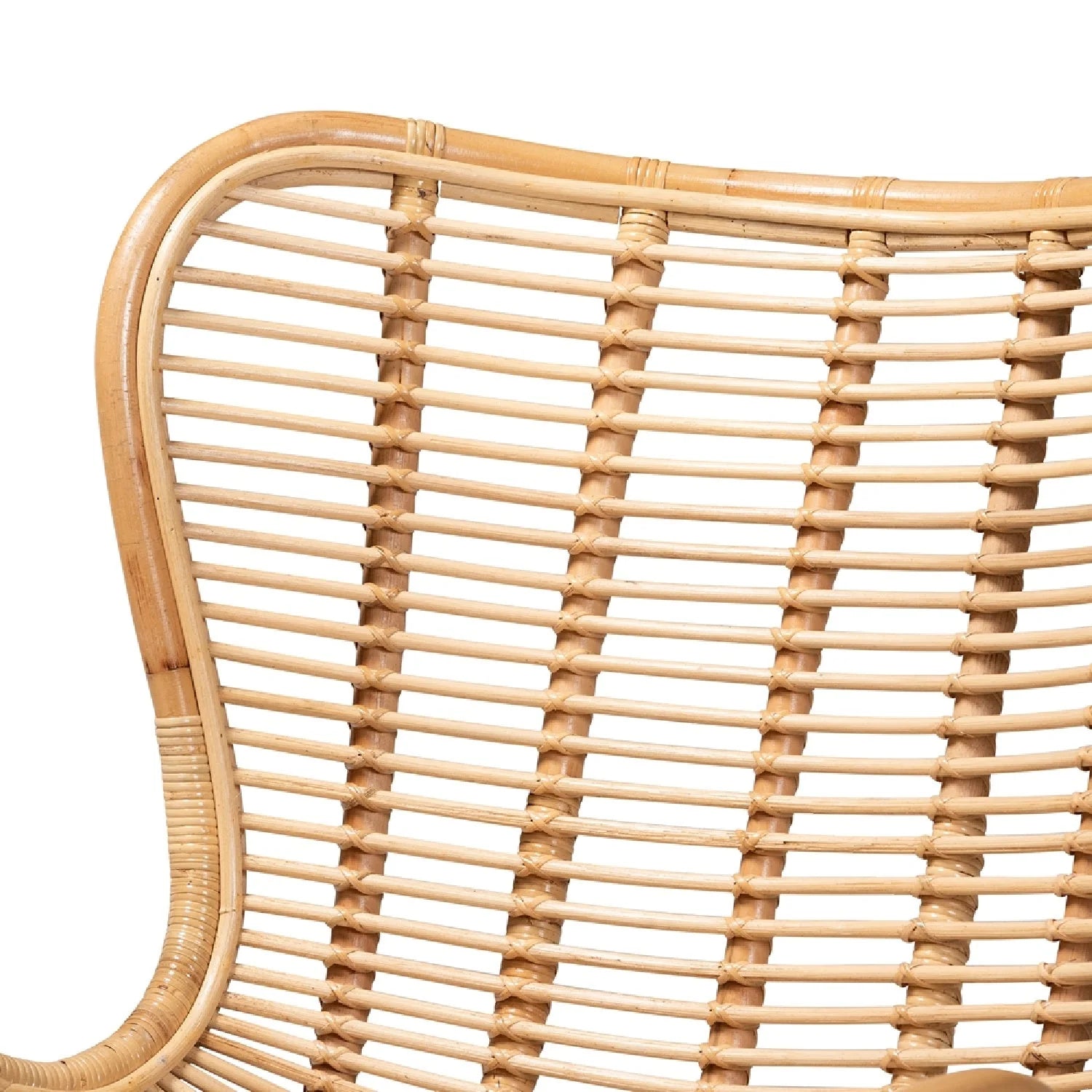 Luxury Rattan Accent Chair Modern Italian Style for Villa