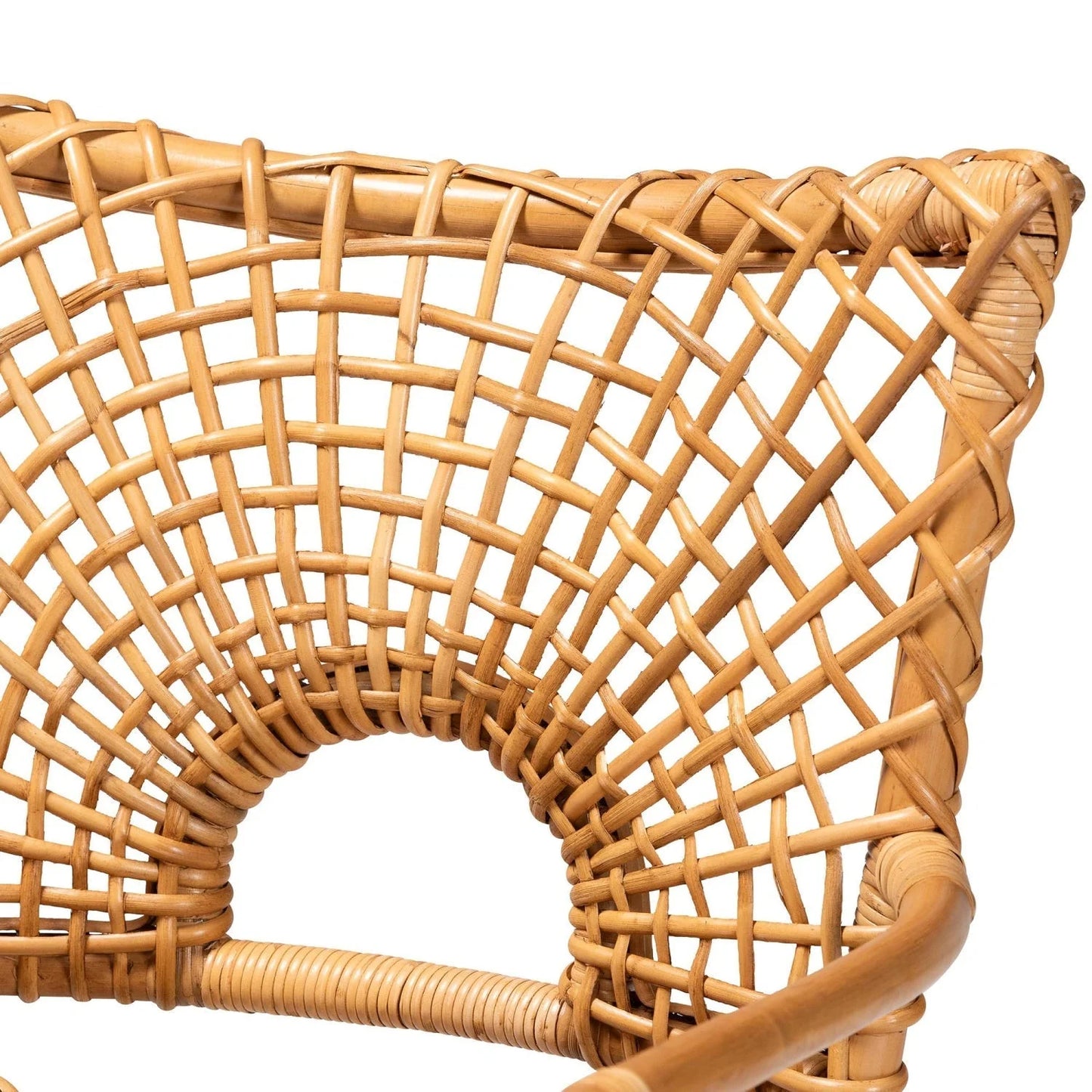 Luxury Rattan Accent Chair Modern Italian Style for Villa