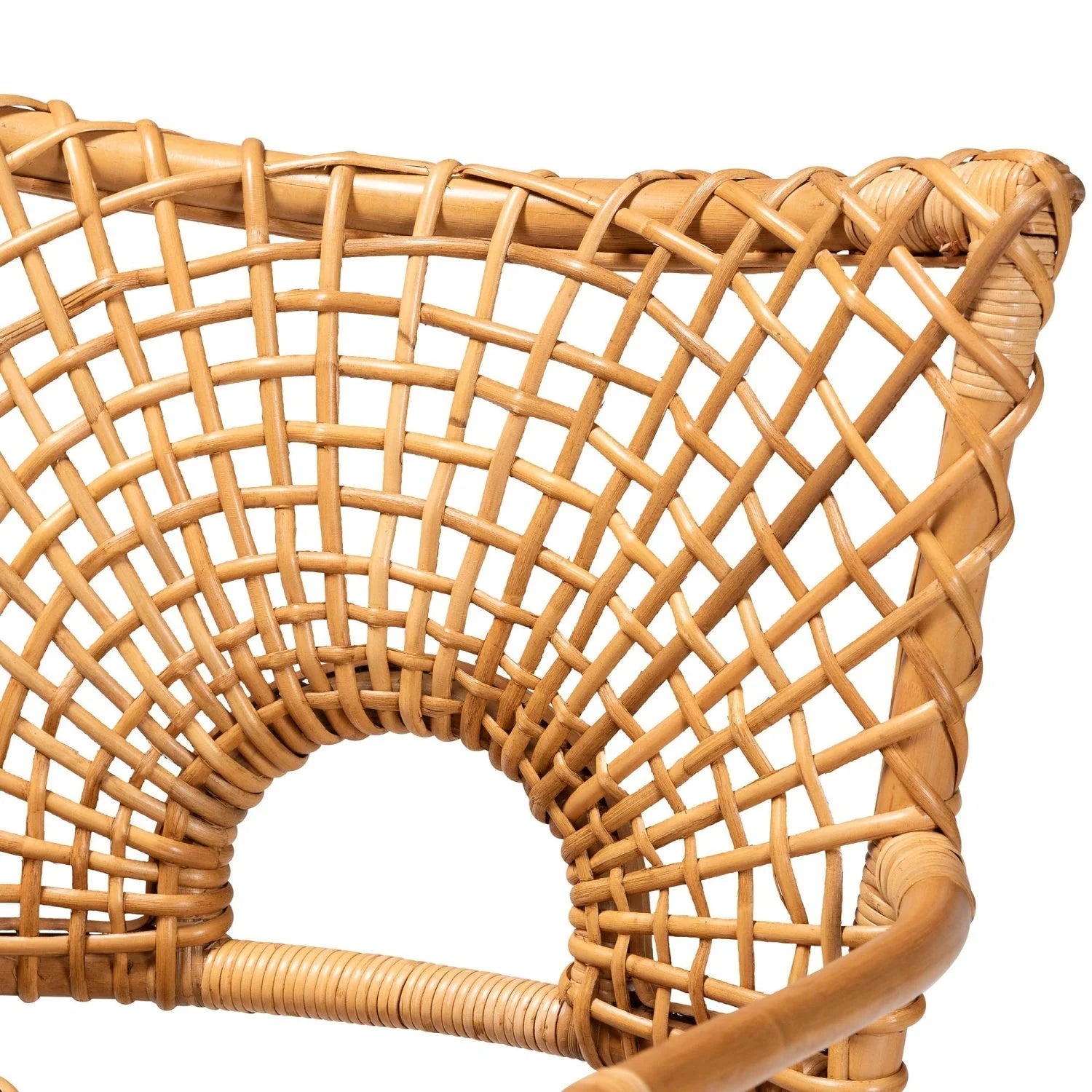 Luxury Rattan Accent Chair Modern Italian Style for Villa