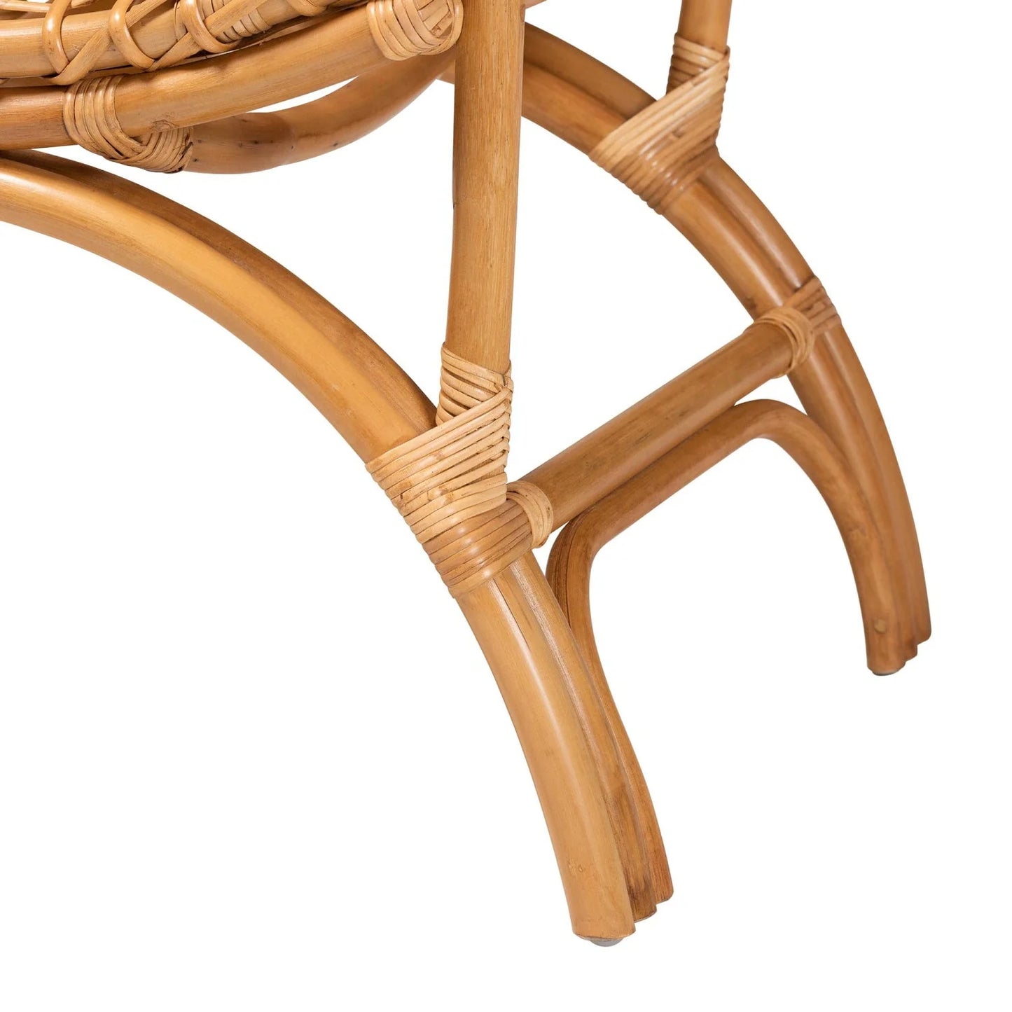 Luxury Rattan Accent Chair Modern Italian Style for Villa