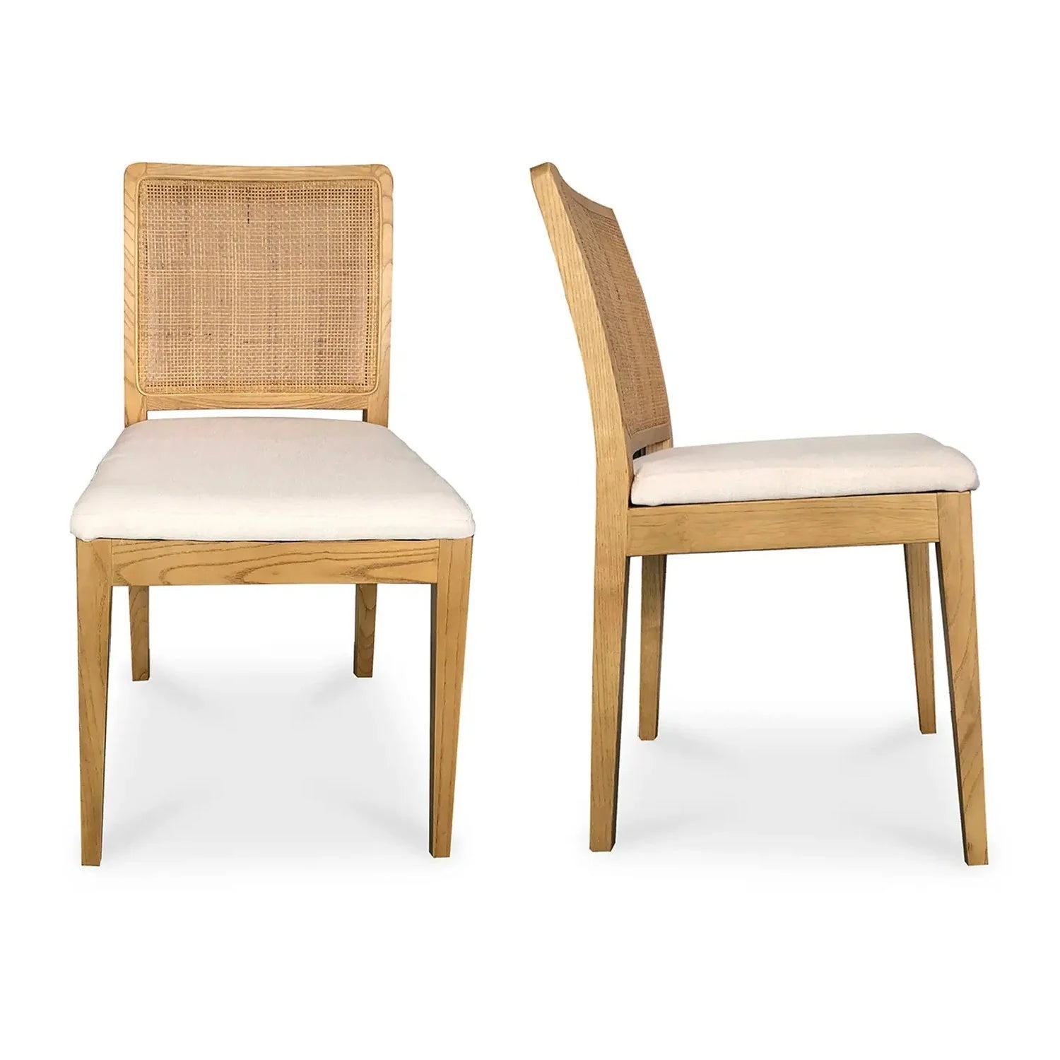 Luxury Rattan Back Modern Dining Chair European Style for Villa