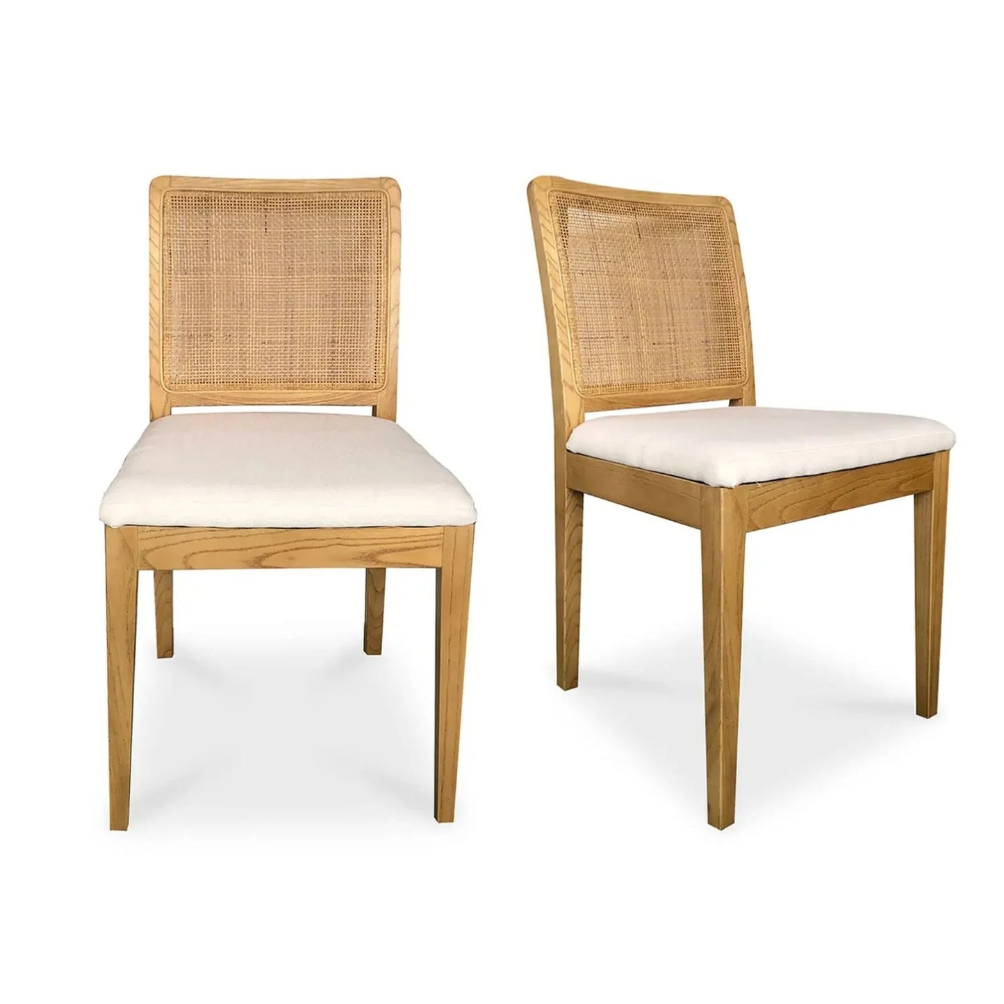 Luxury Rattan Back Modern Dining Chair European Style for Villa