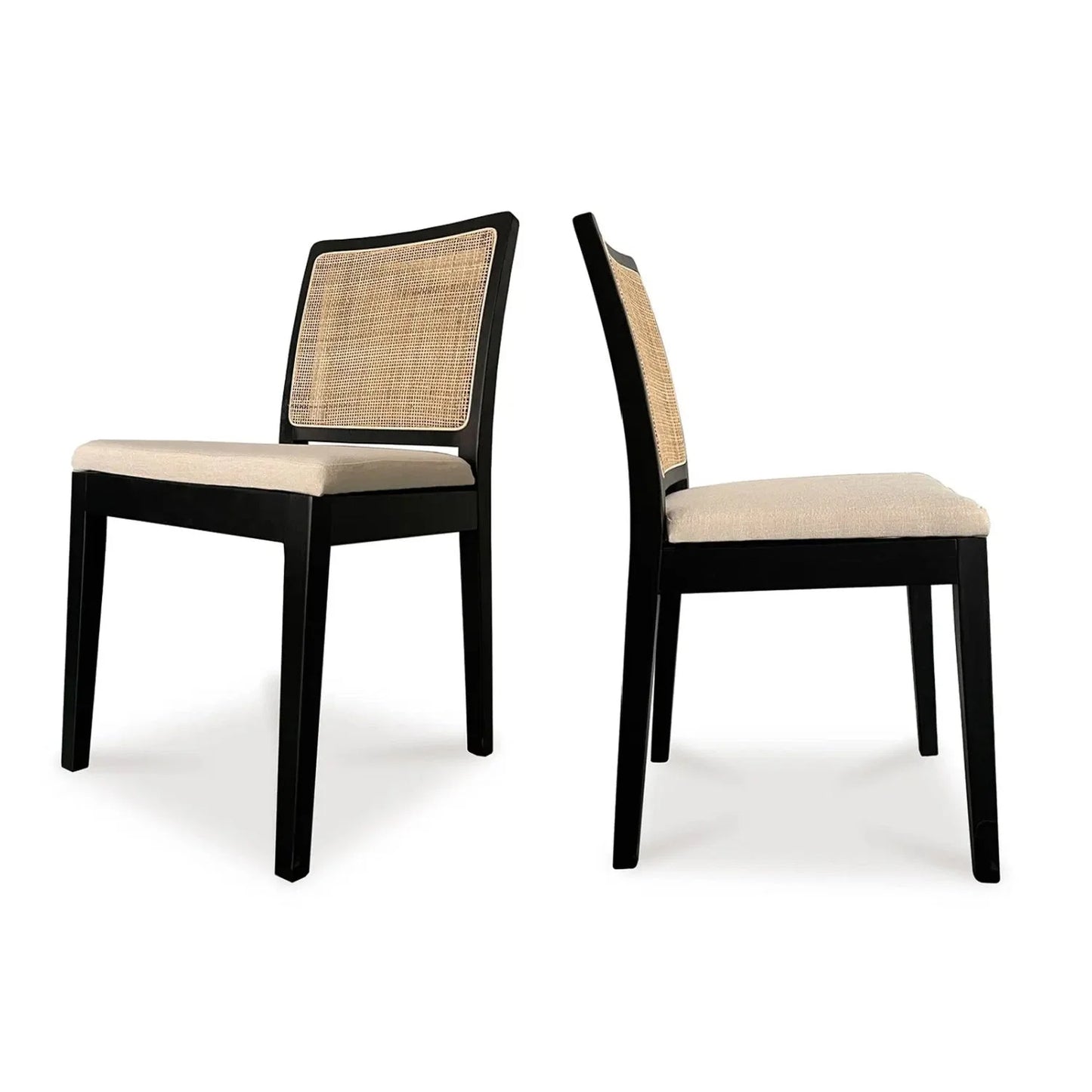 Luxury Rattan Back Modern Dining Chair European Style for Villa