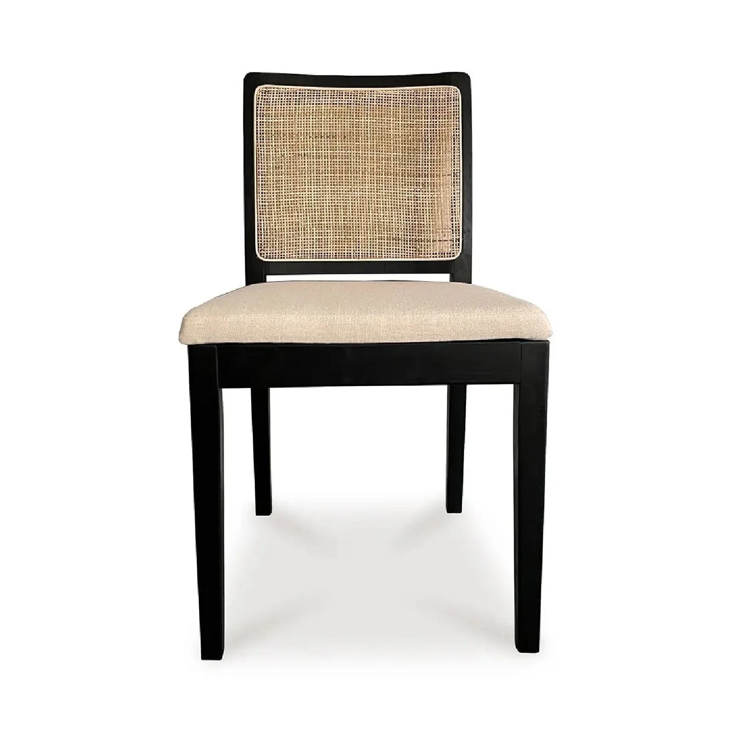Luxury Rattan Back Modern Dining Chair European Style for Villa