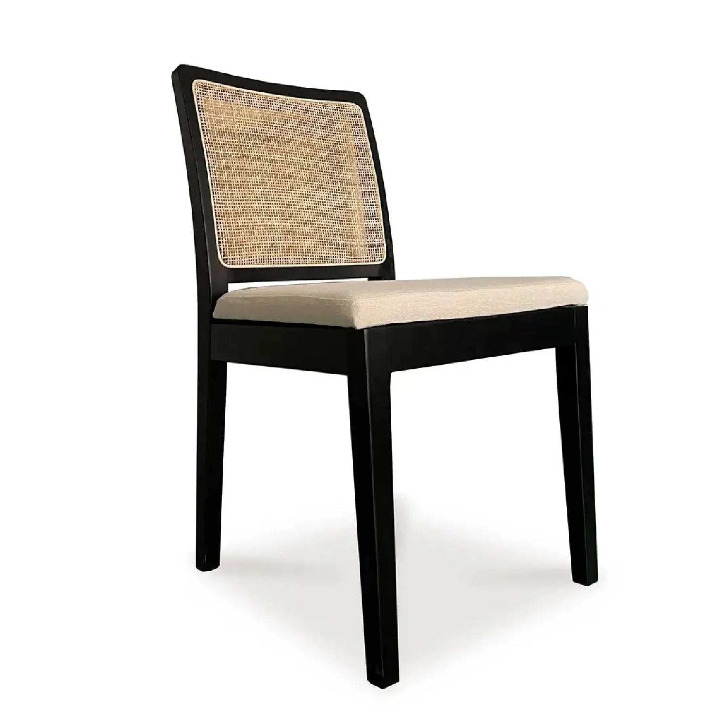 Luxury Rattan Back Modern Dining Chair European Style for Villa