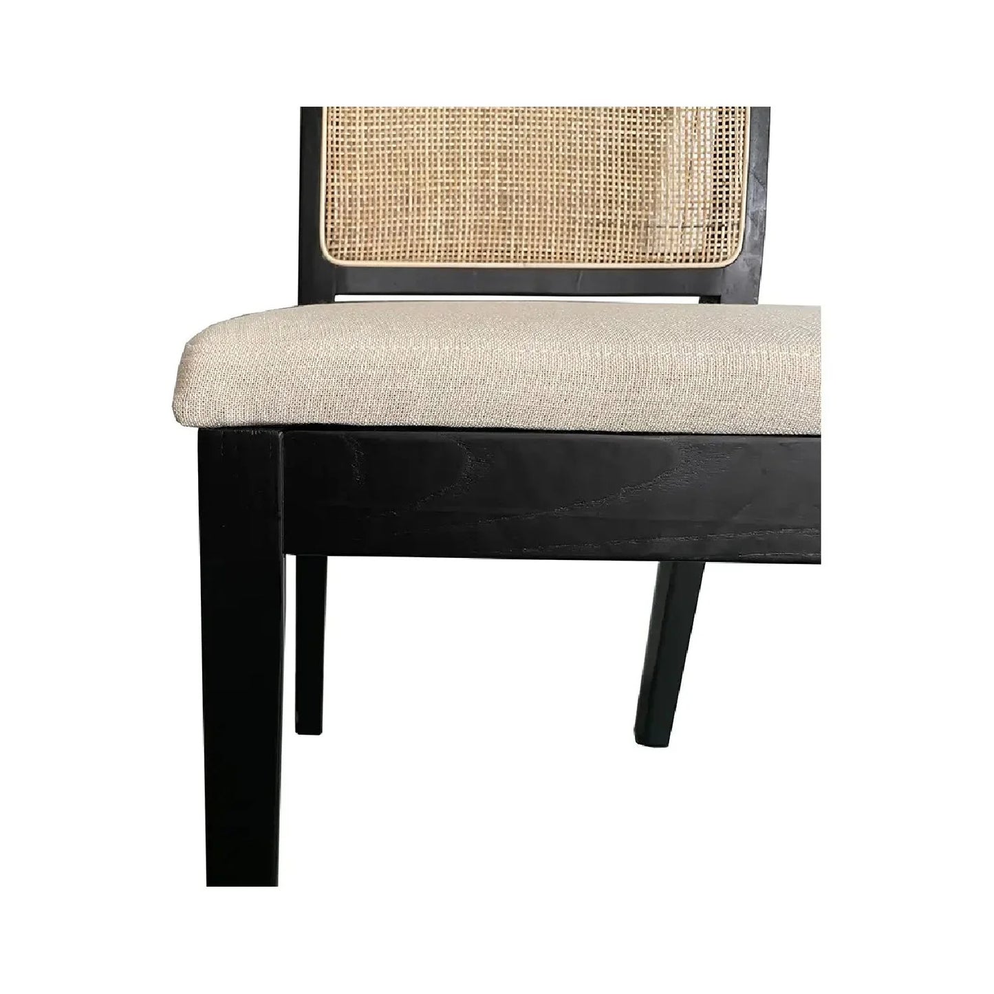 Luxury Rattan Back Modern Dining Chair European Style for Villa