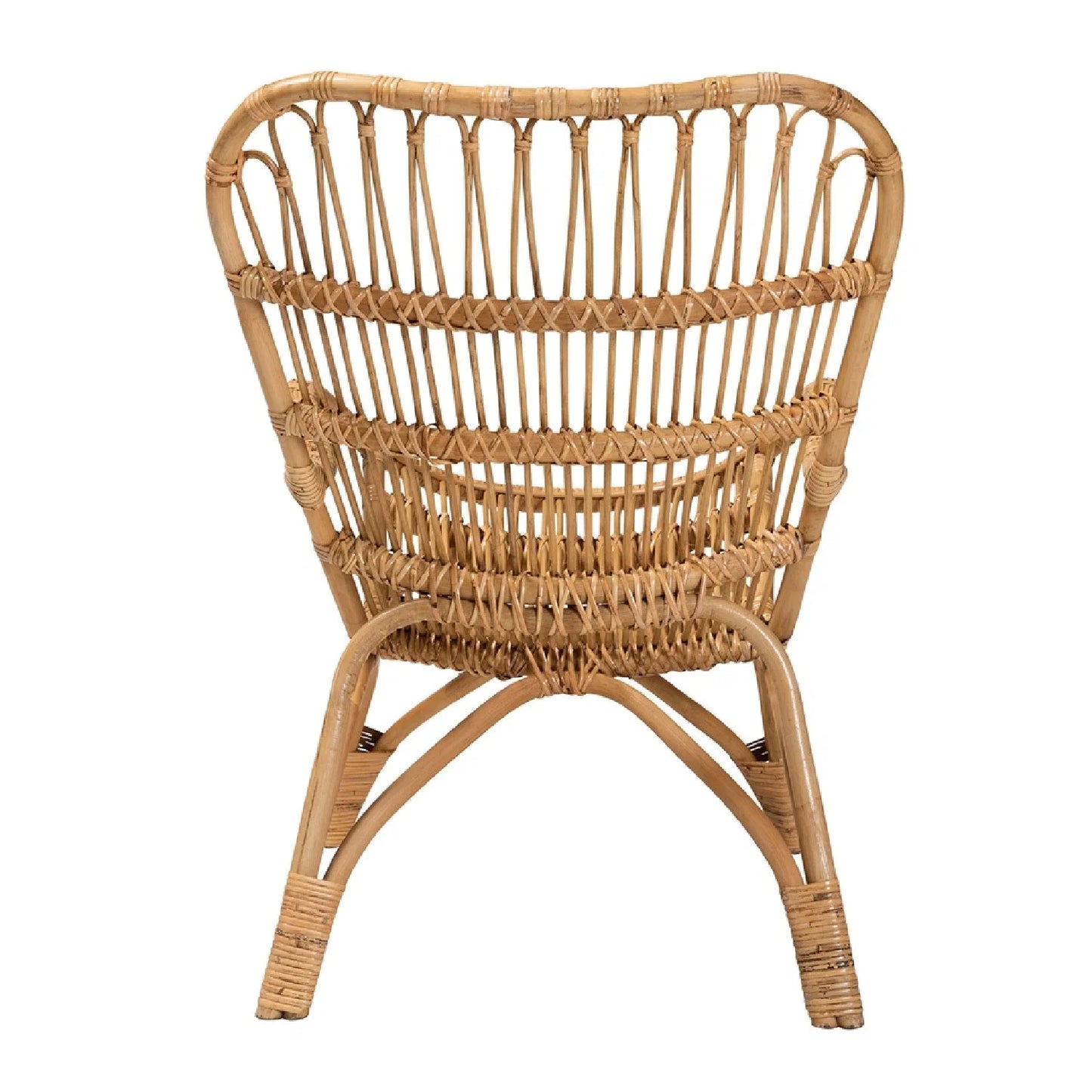 Luxury Rattan Bohemian Lounge Chair Modern Italian Style for Villa