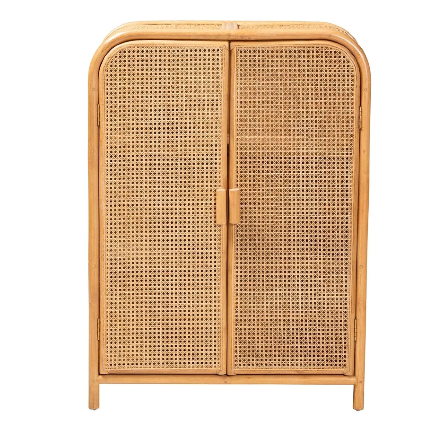 Luxury Rattan Bohemian Storage Cabinet European Style for Villa
