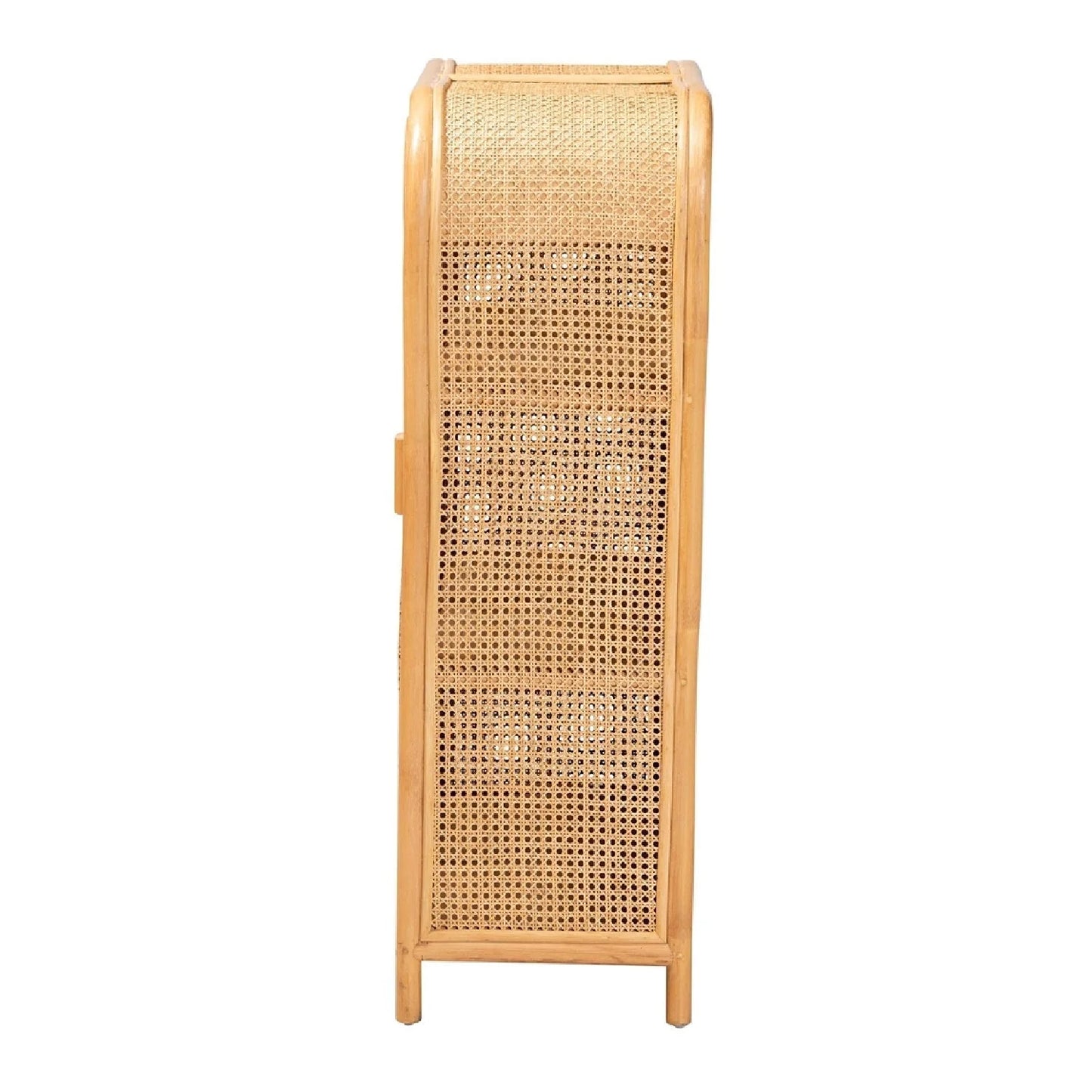 Luxury Rattan Bohemian Storage Cabinet European Style for Villa