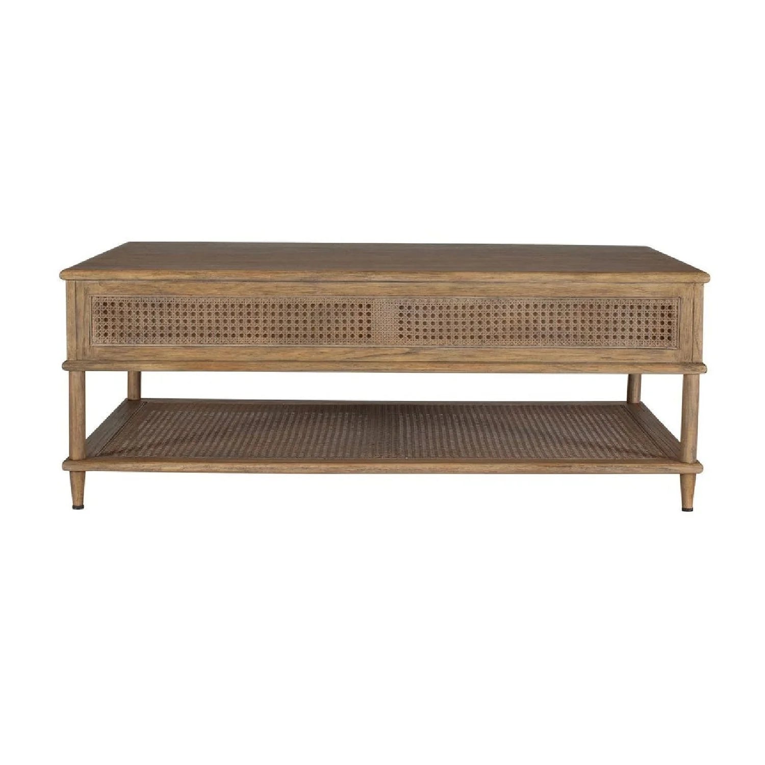 Luxury Rattan Cane Coffee Table Modern Italian Style for Villa