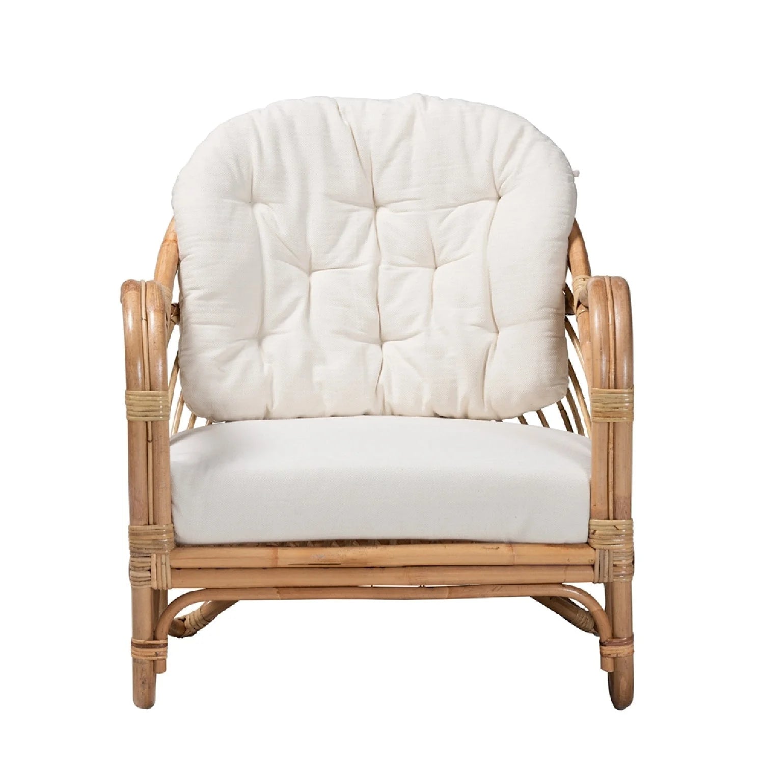 Luxury Rattan Lounge Chair Modern European Style for Villa
