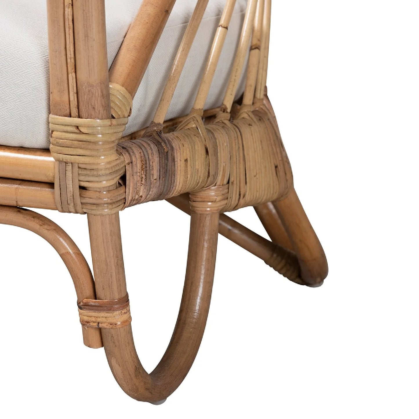 Luxury Rattan Lounge Chair Modern European Style for Villa