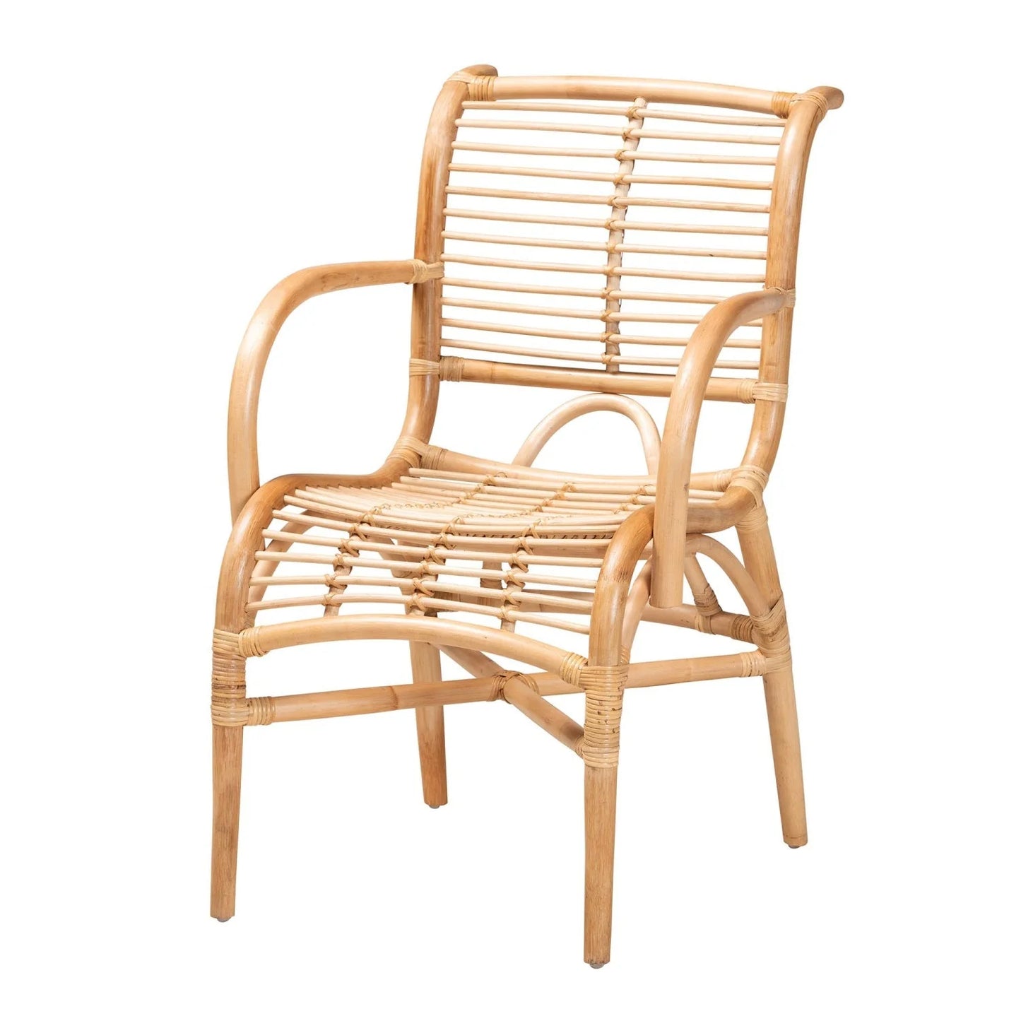 Luxury Rattan Lounge Chair Modern Italian Style for Villa