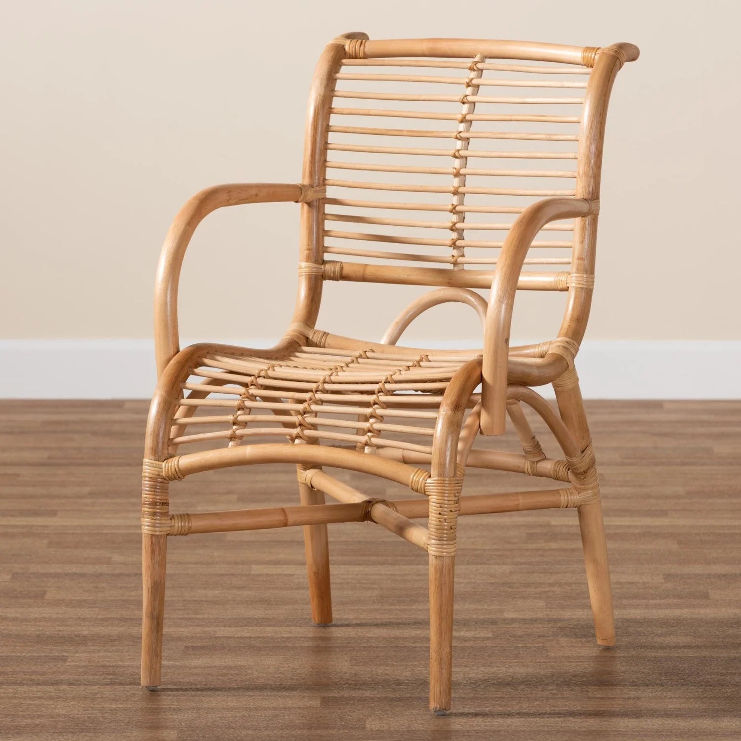 Luxury Rattan Lounge Chair Modern Italian Style for Villa