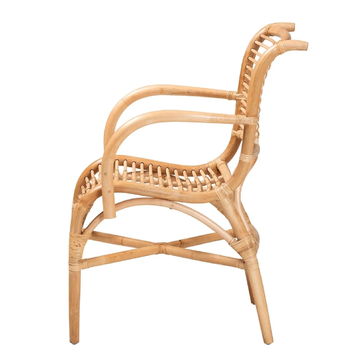 Luxury Rattan Lounge Chair Modern Italian Style for Villa
