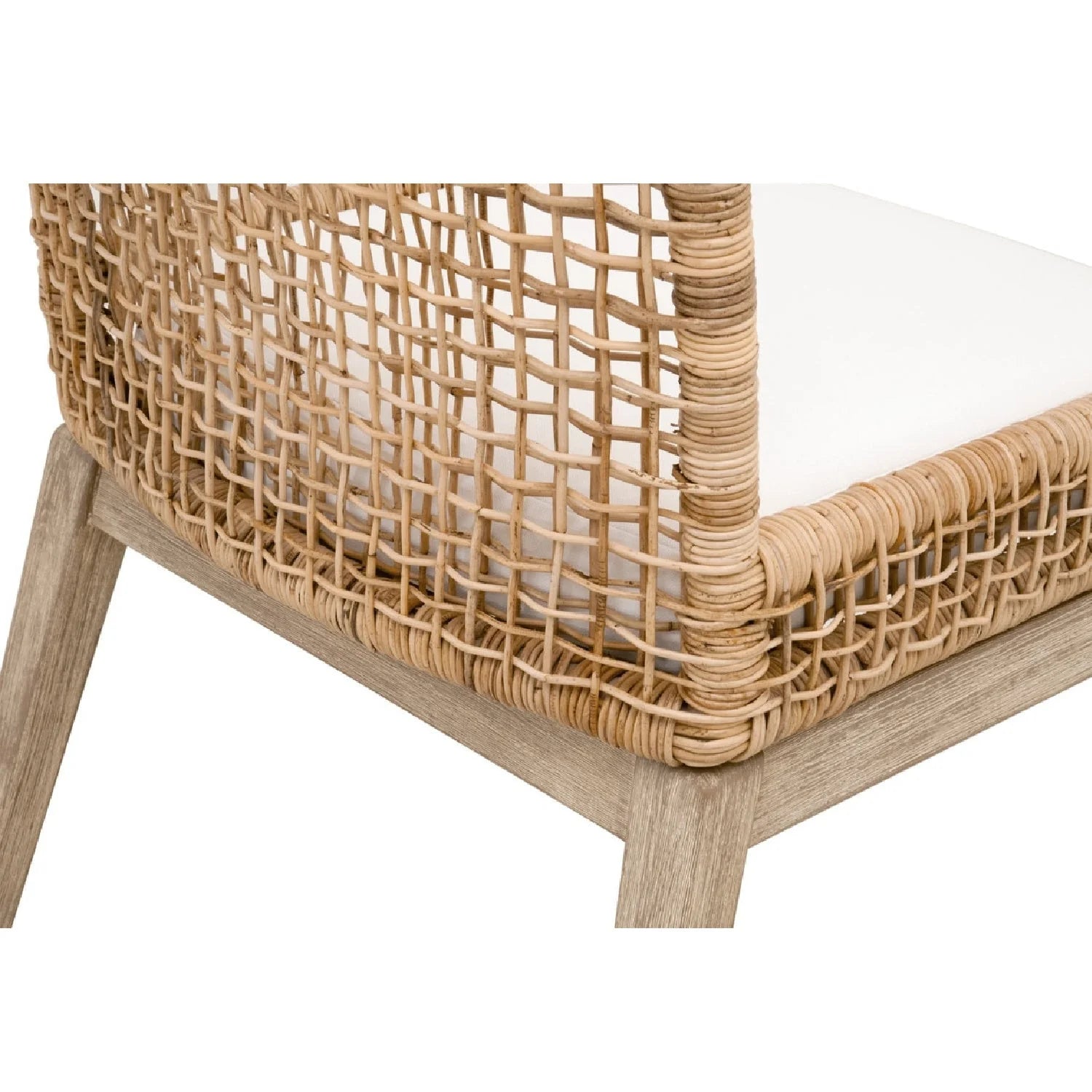 Luxury Rattan Modern Dining Chair European Style for Villa