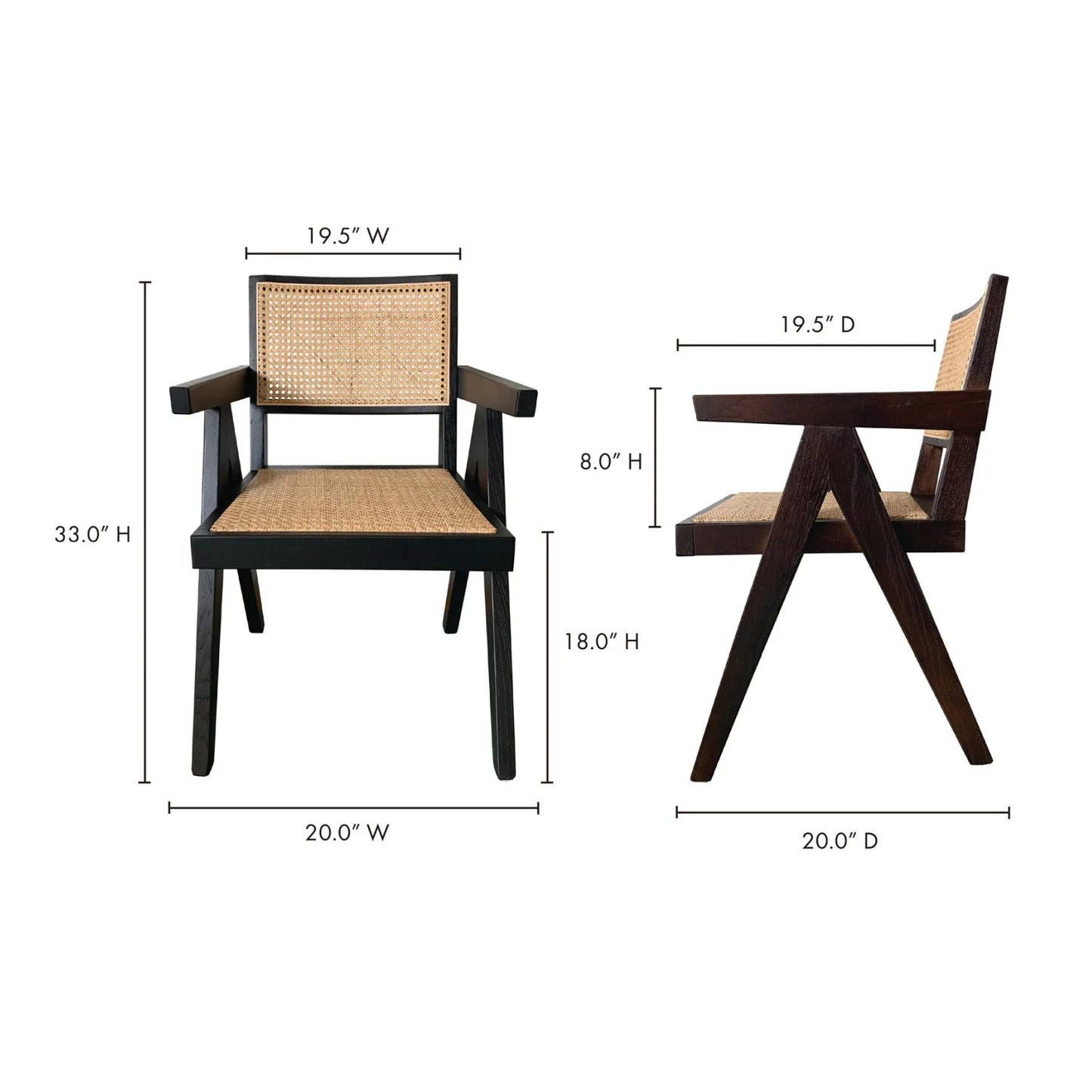 Luxury Rattan Modern Dining Chair European Style for Villa