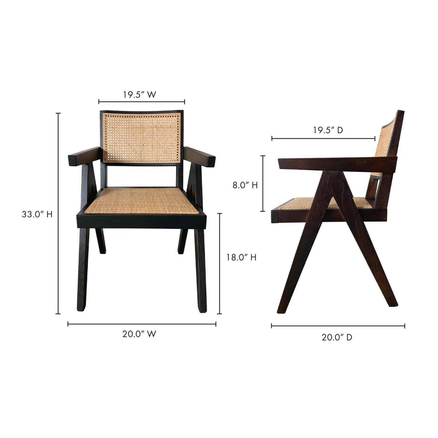 Luxury Rattan Modern Dining Chair European Style for Villa