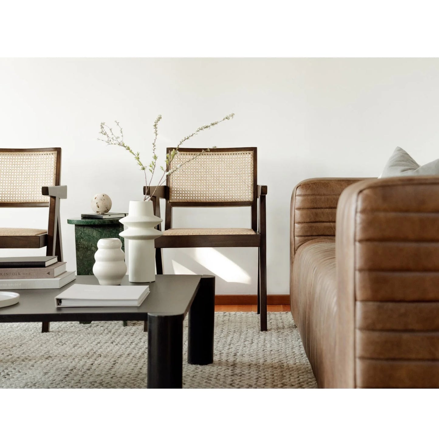 Luxury Rattan Modern Dining Chair European Style for Villa