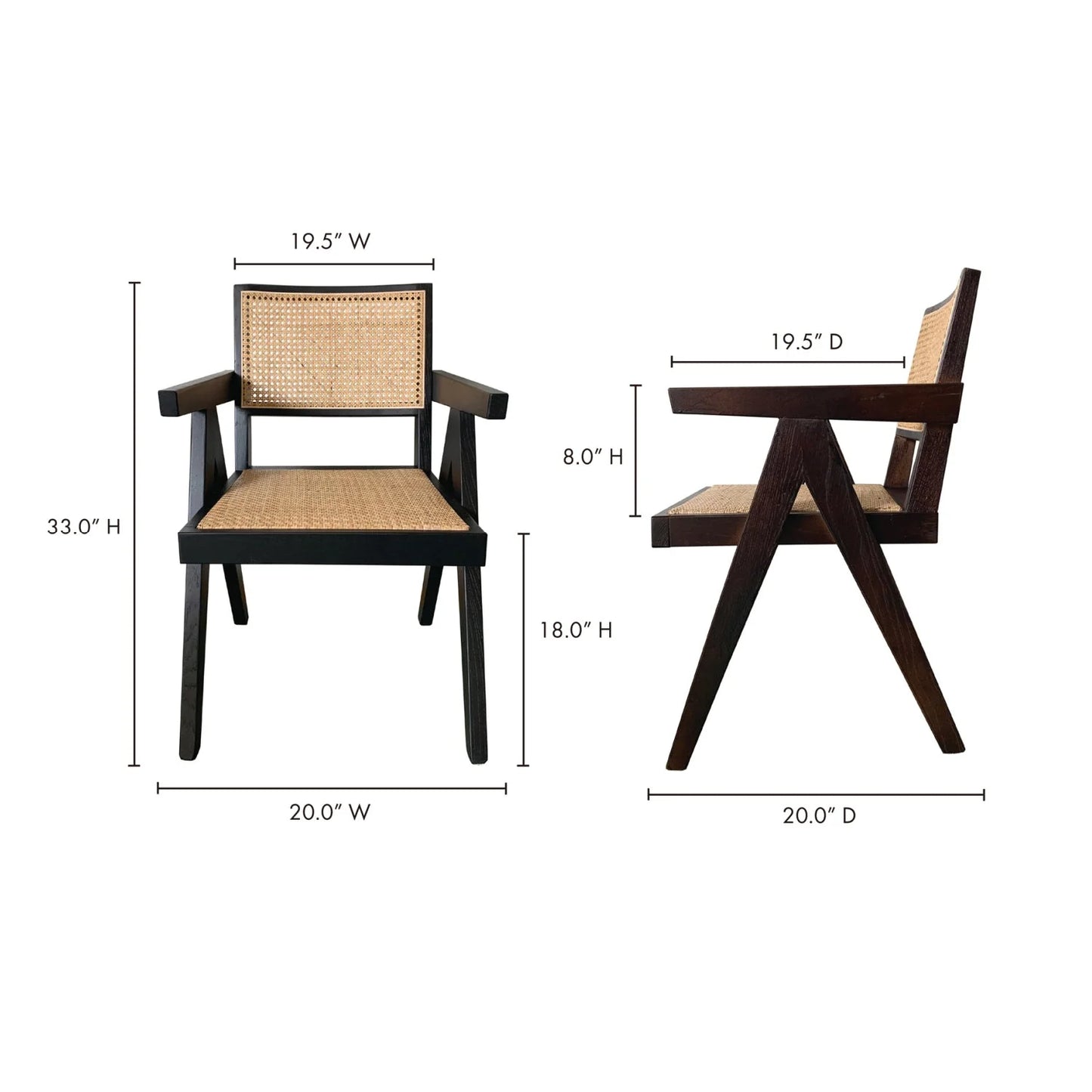 Luxury Rattan Modern Dining Chair European Style for Villa