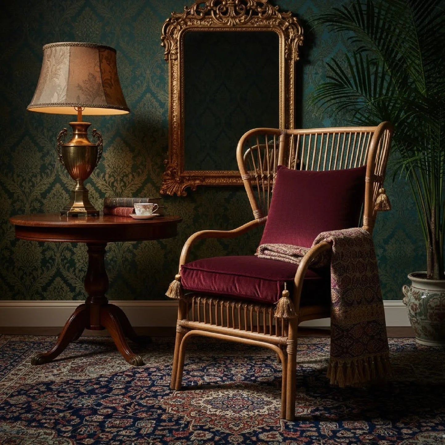Luxury Rattan Rods Lounge Chair Modern Italian Style for Villa