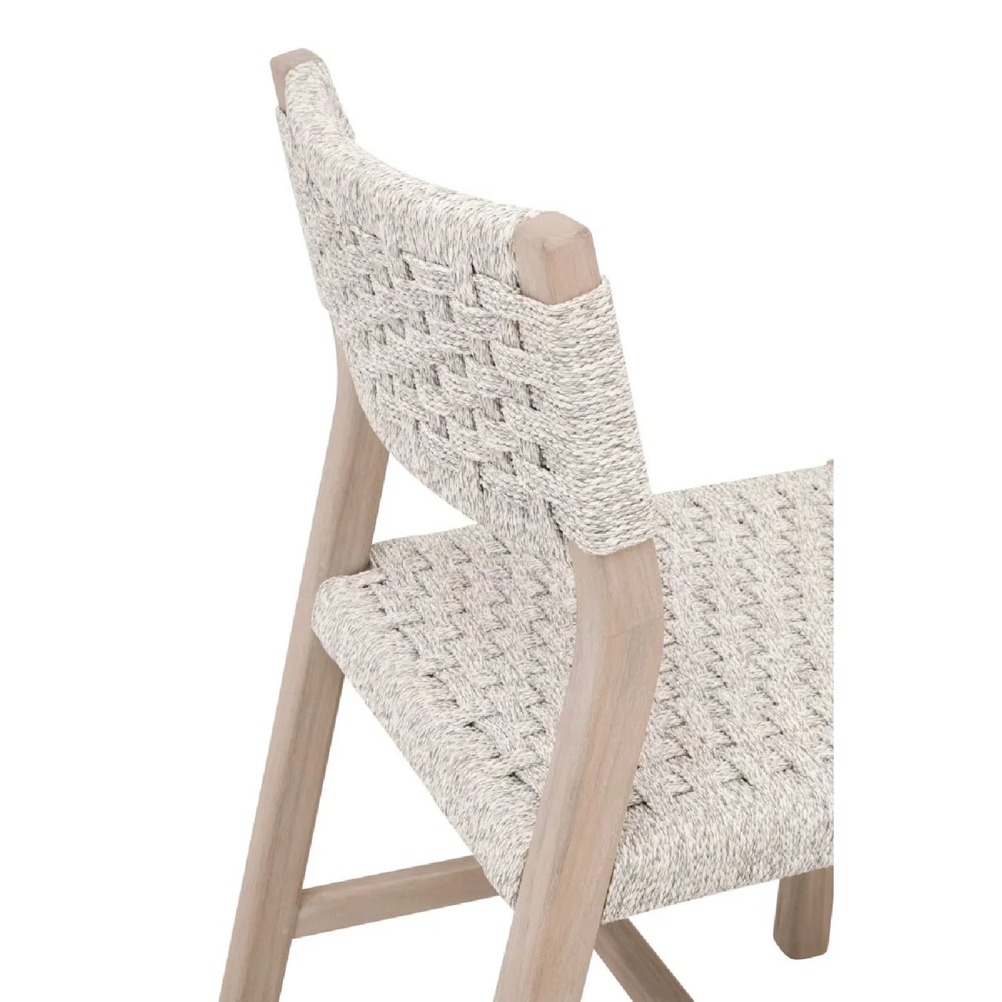 Luxury Rattan Solid Wood Modern Dining Chair European Style for Villa