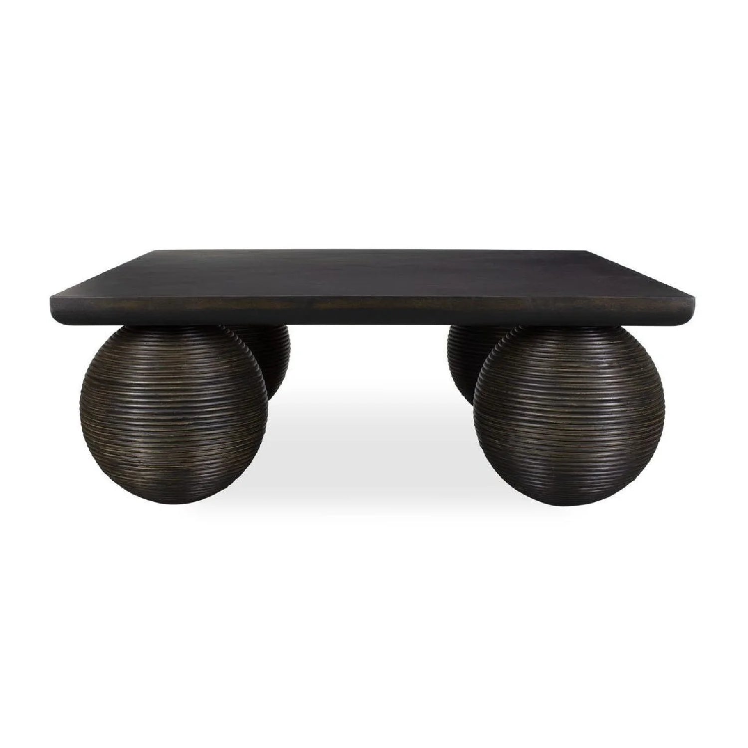 Luxury Rattan Sphere Coffee Table Modern Italian Style for Villa