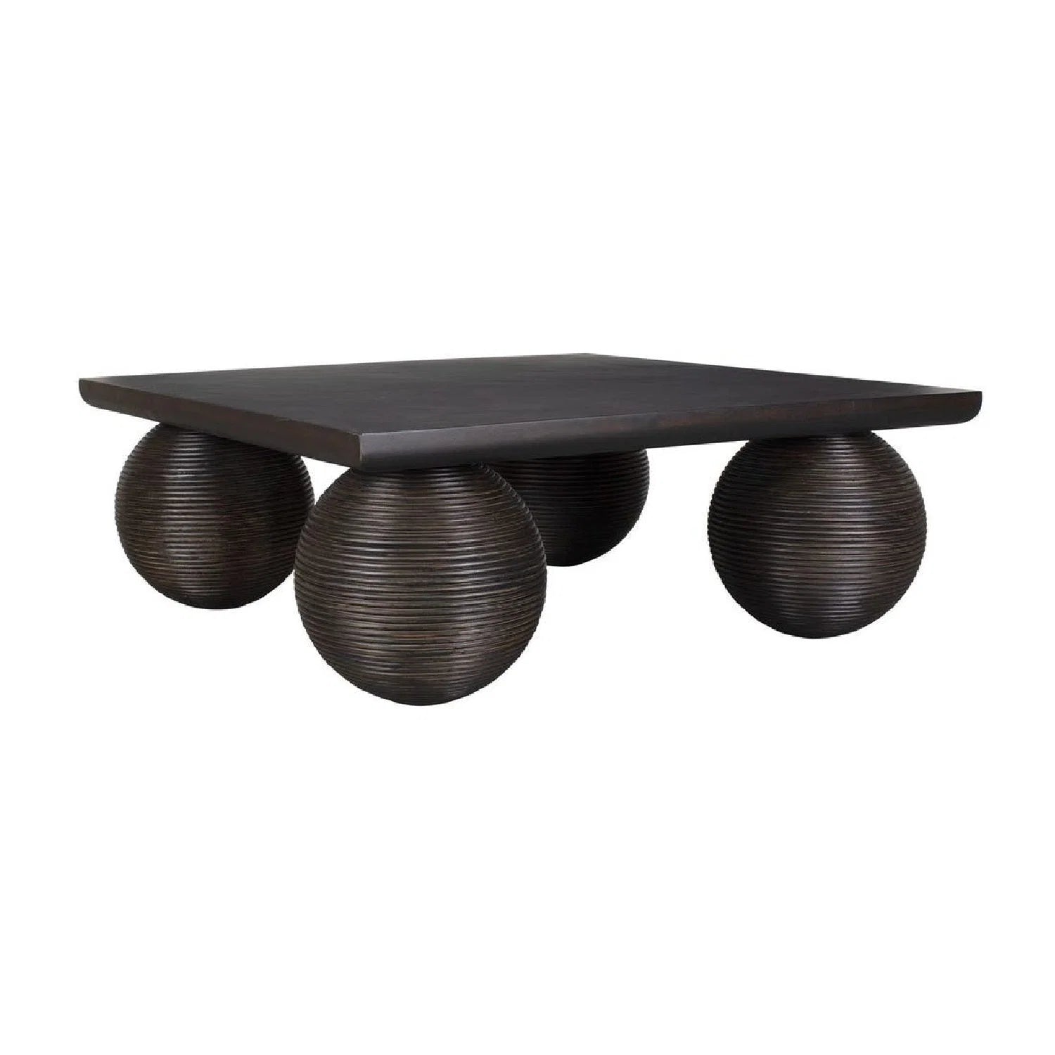 Luxury Rattan Sphere Coffee Table Modern Italian Style for Villa