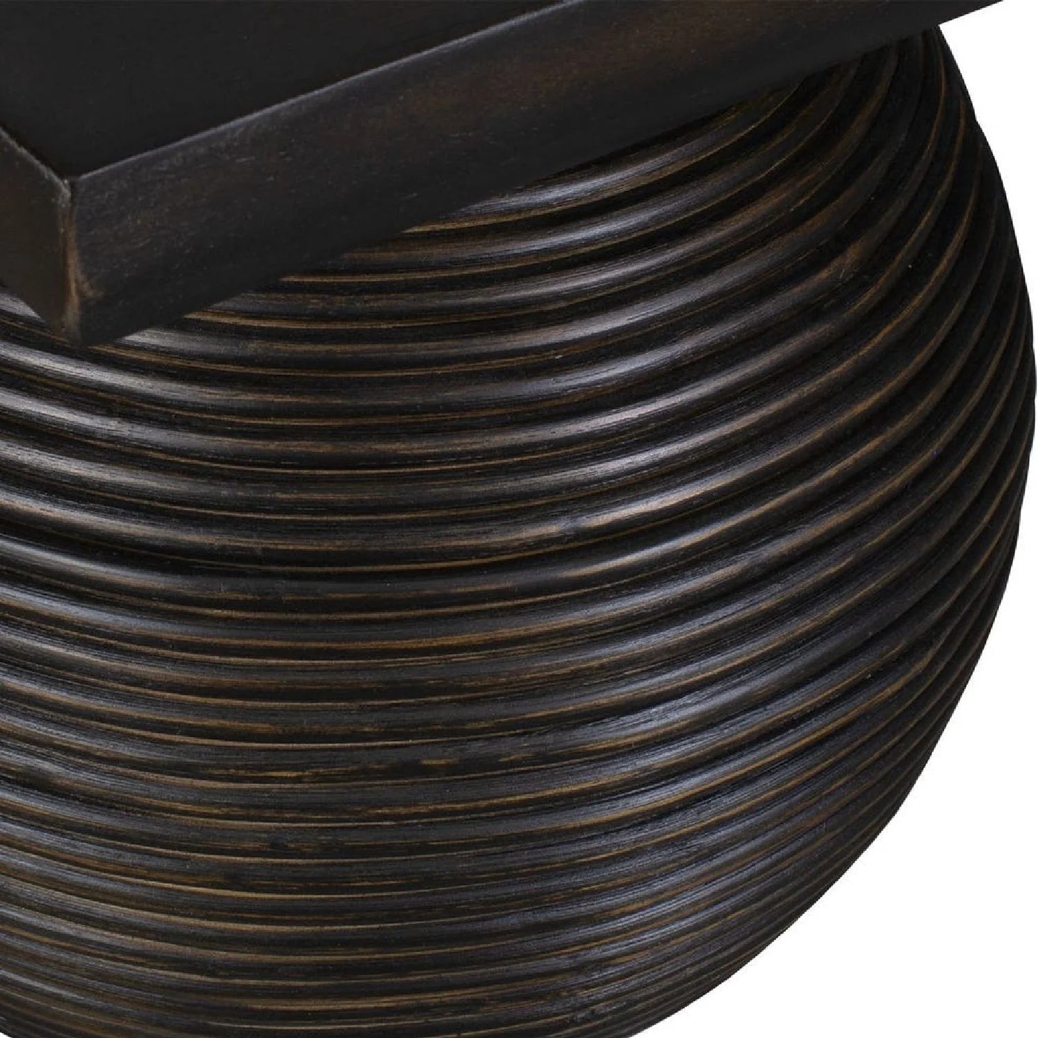 Luxury Rattan Sphere Coffee Table Modern Italian Style for Villa