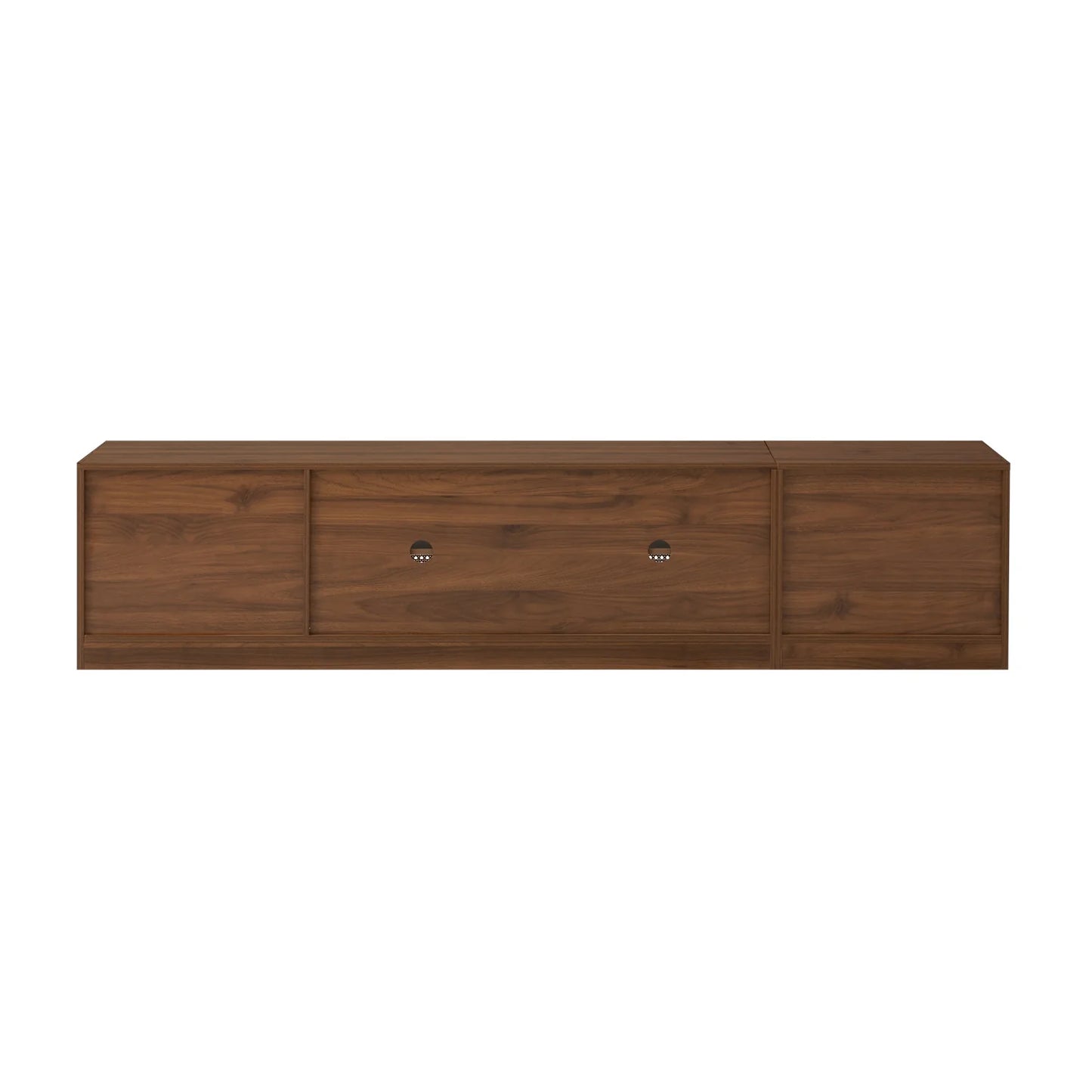 Luxury Rattan Wood TV Stand Modern Italian Style for Villa