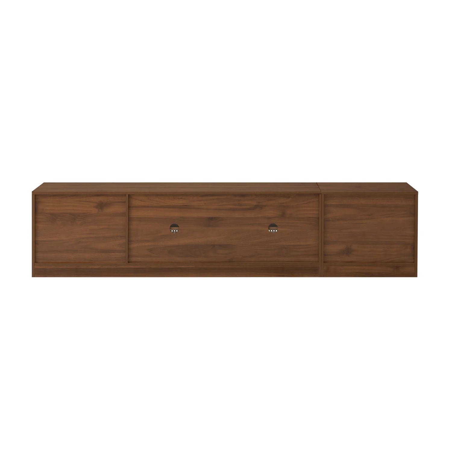 Luxury Rattan Wood TV Stand Modern Italian Style for Villa