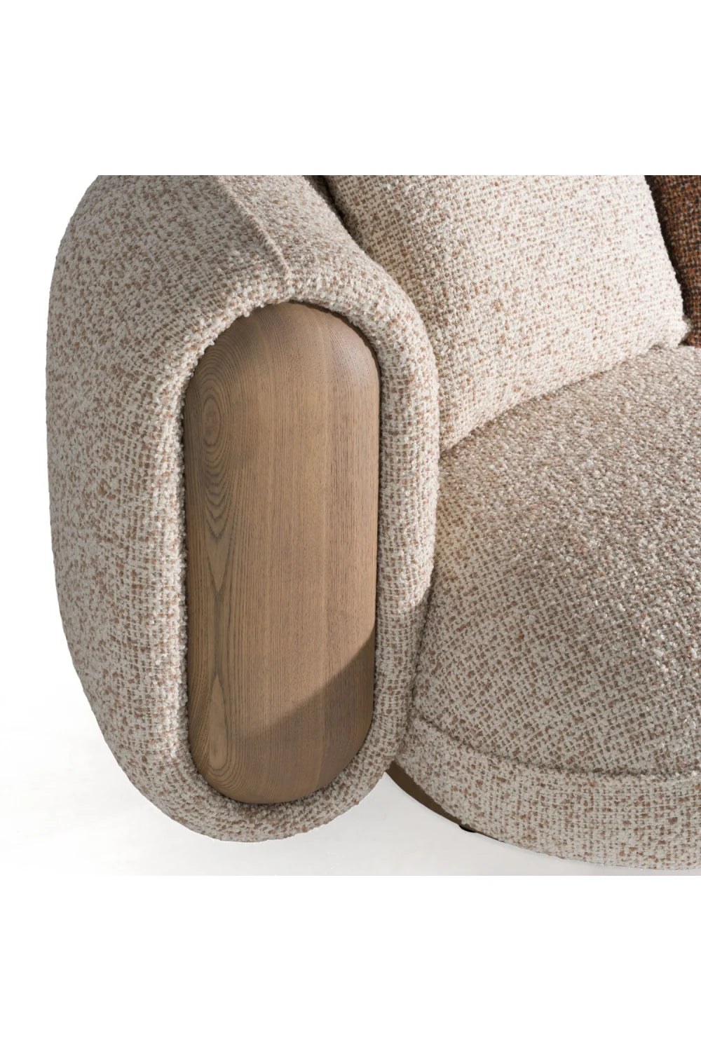 Luxury Raywood Multicolored Boucle Sofa Modern Italian Style for Villa