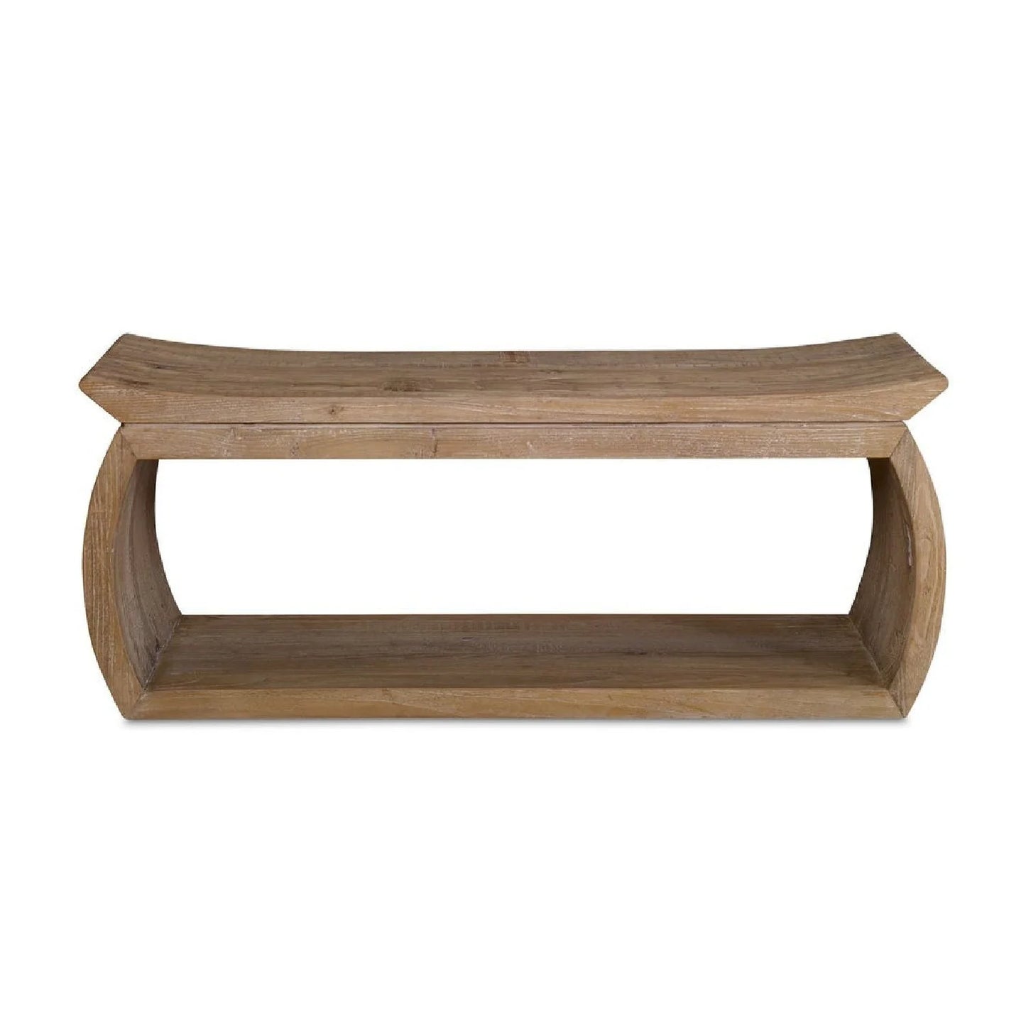 Luxury Reclaimed Elm Wood Bench European Style for Villa